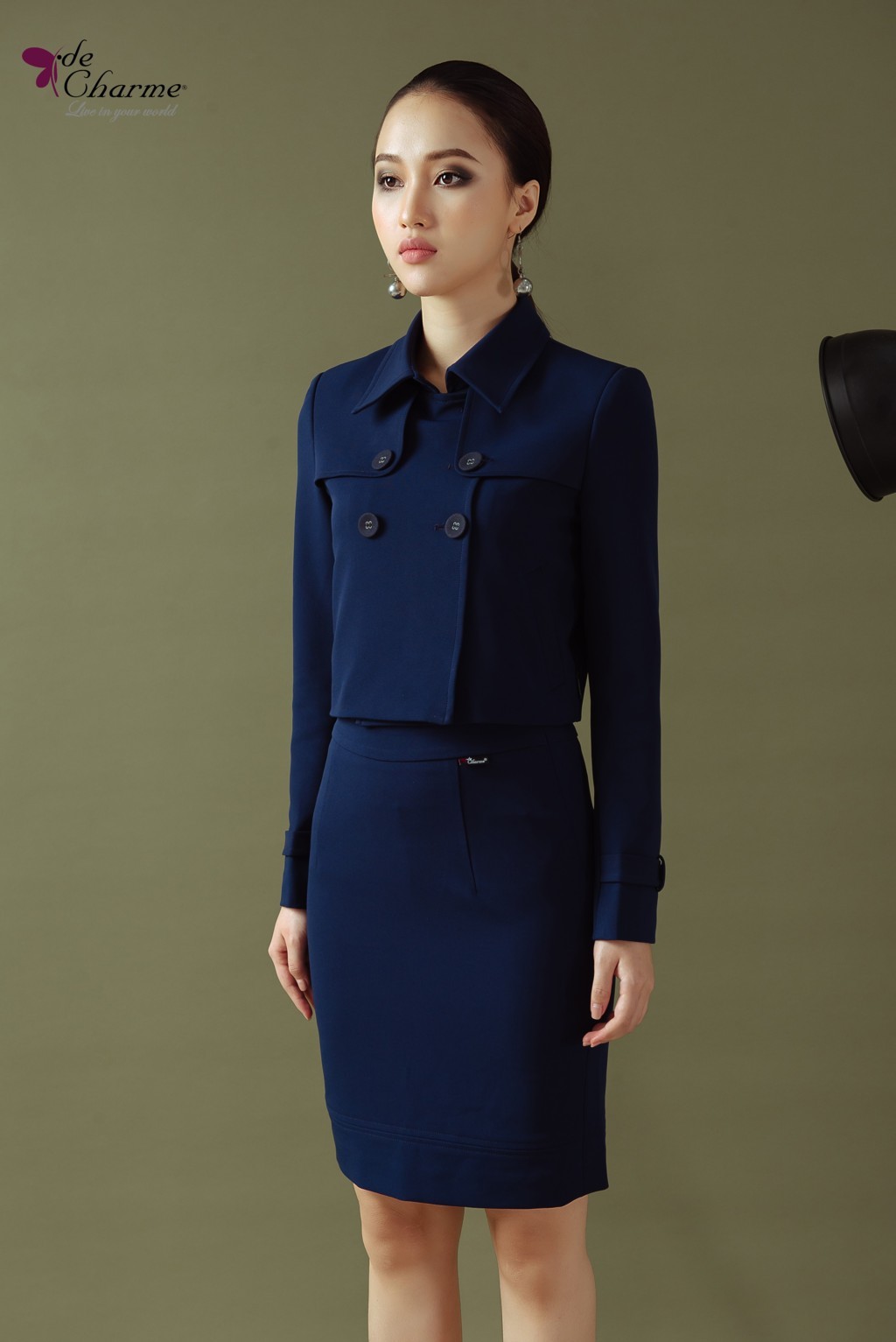 Vest ly súp cầu ngực - Xanh navy - L