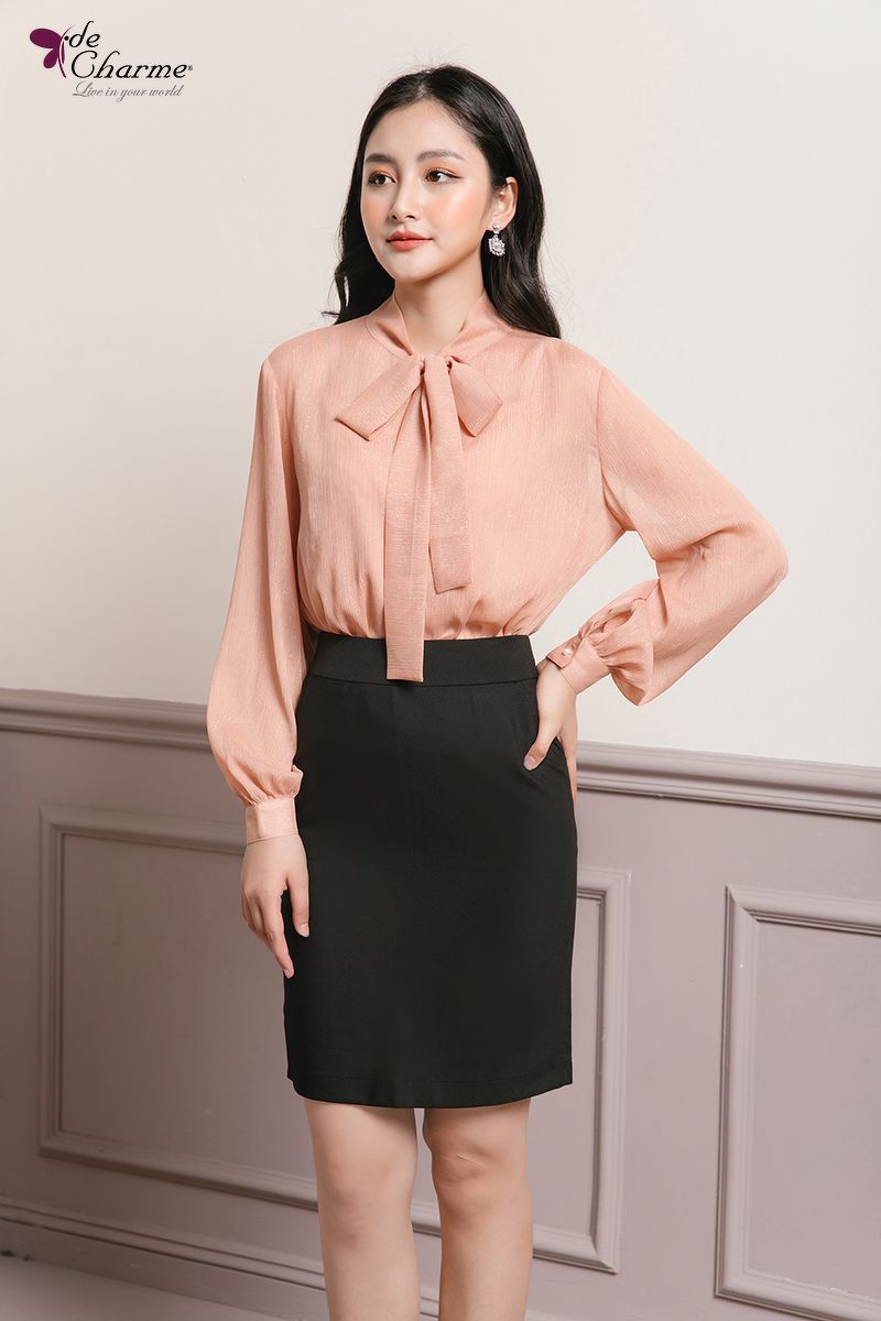 Sơ mi kèm áo 2 dây - Hồng - M