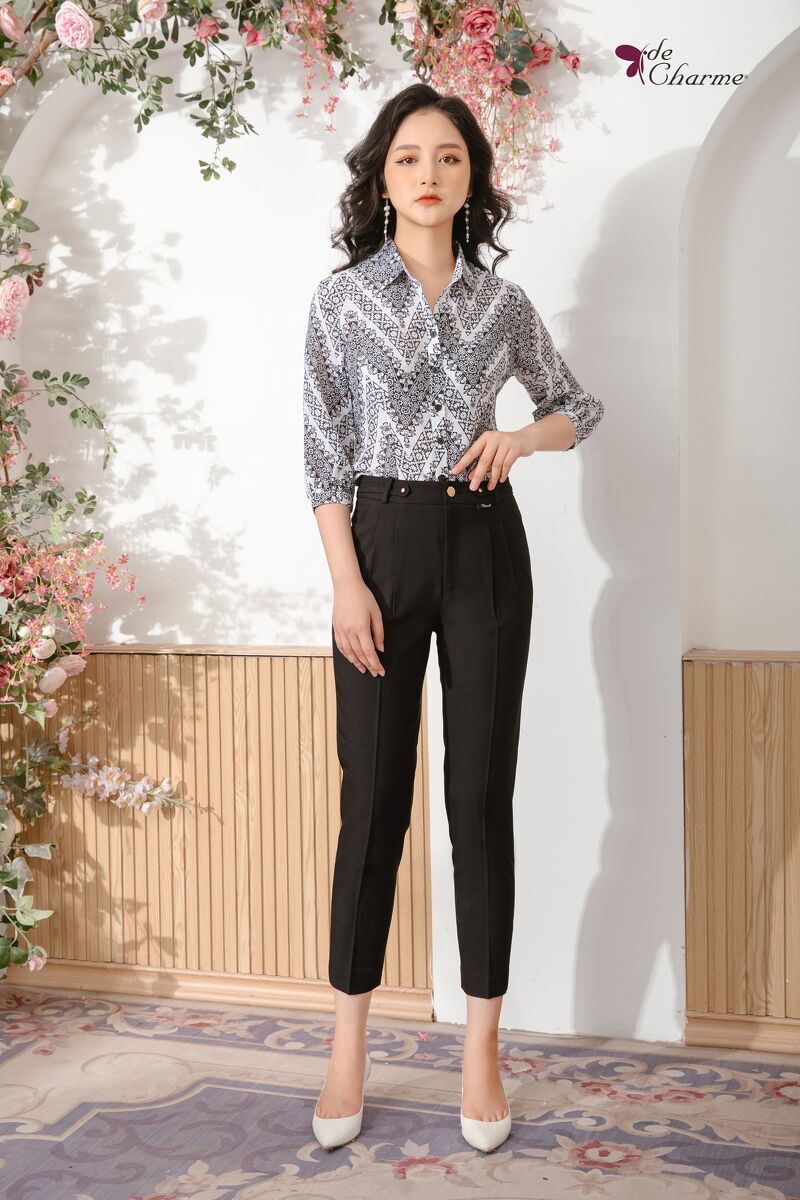 Quần baggy đai trang trí - Cam - S
