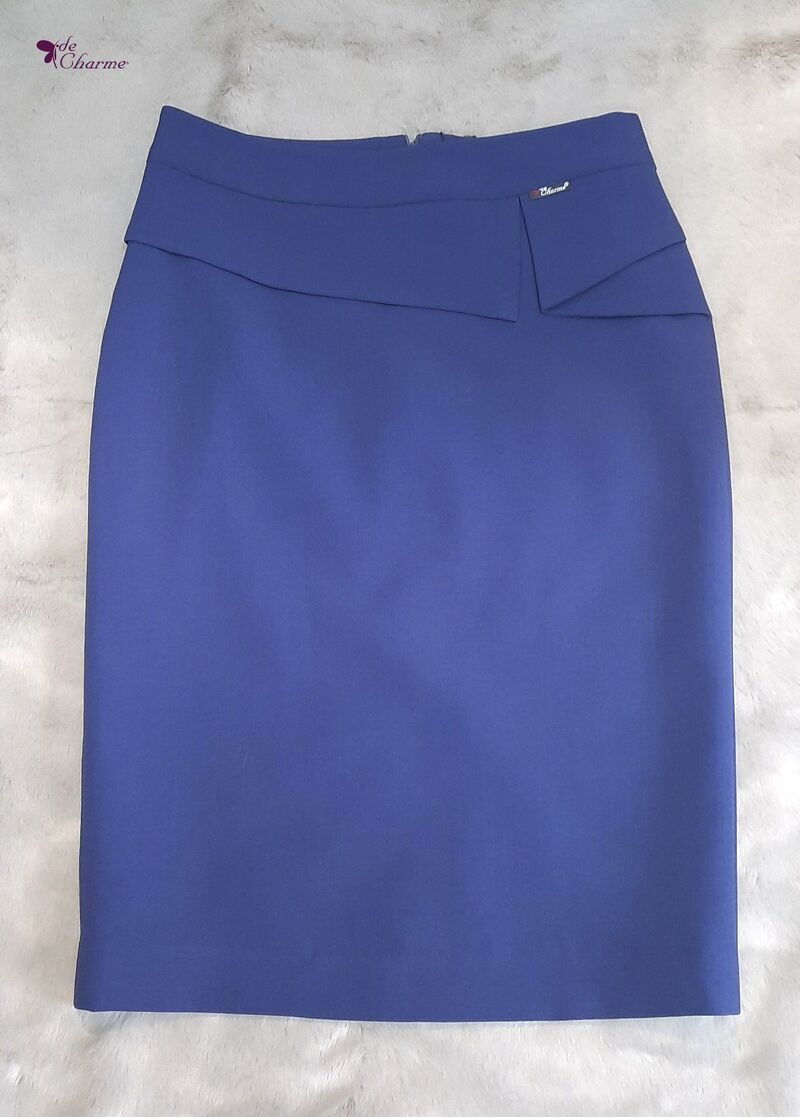 Chân váy kẹp bung trang trí - Xanh navy - S
