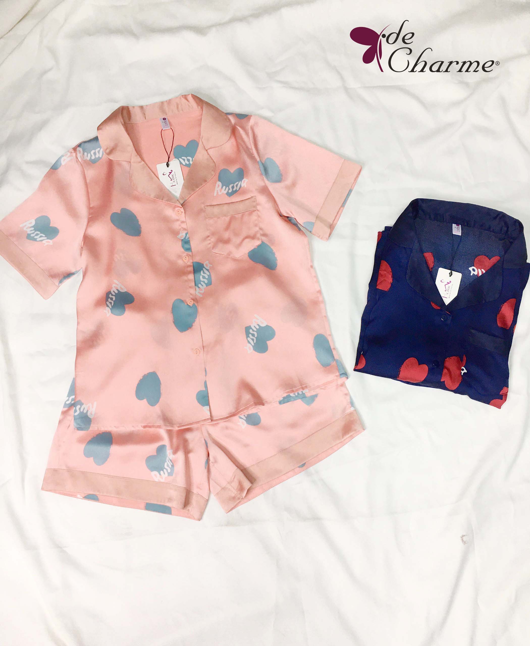 Bộ pijama short phối gấu (Home)