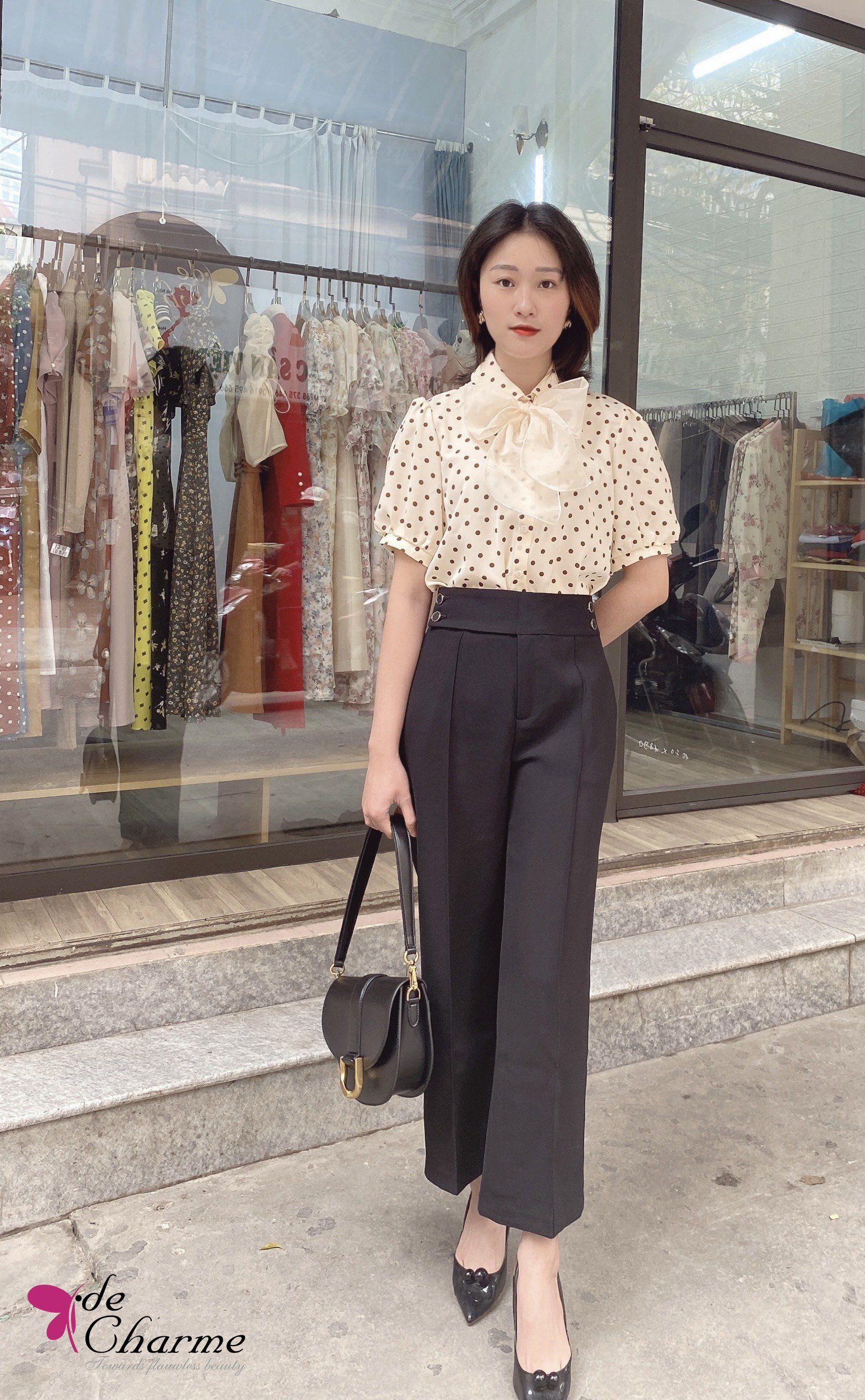 Quần sớ 4 cúc sườn - Đen - L
