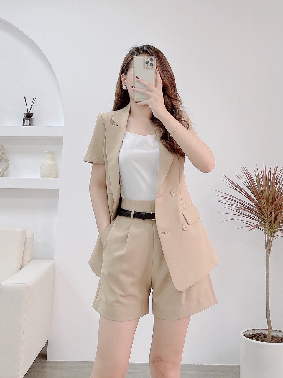 Set vest đùi cộc tay