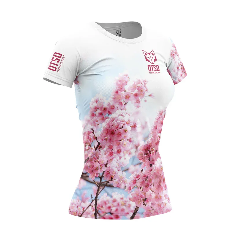 Áo Chạy Bộ OTSO Nữ Women's short sleeve t-shirt - Almond Blossom