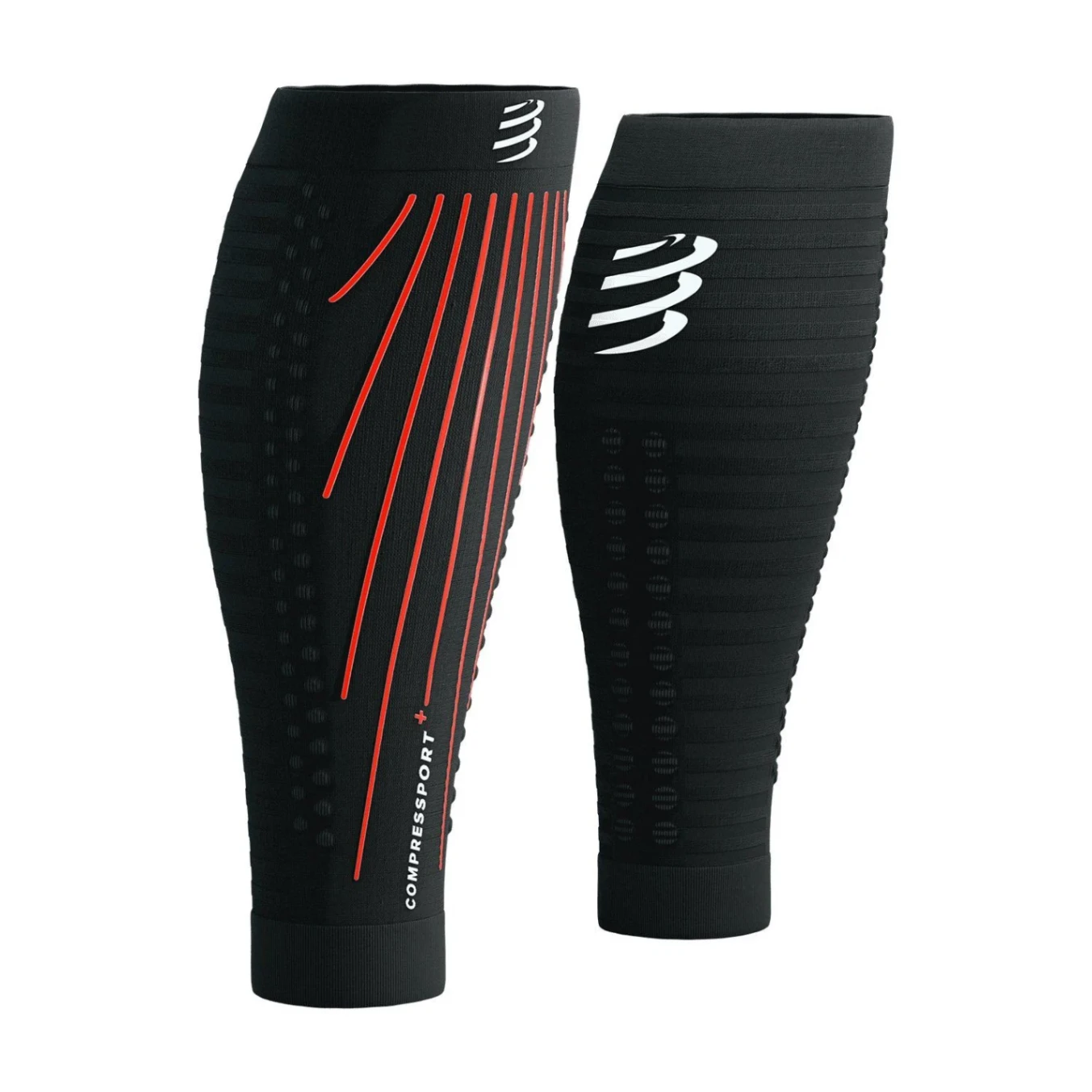 Bó Calf Chân Thể Thao Compressport R2 Aero - Black/Red