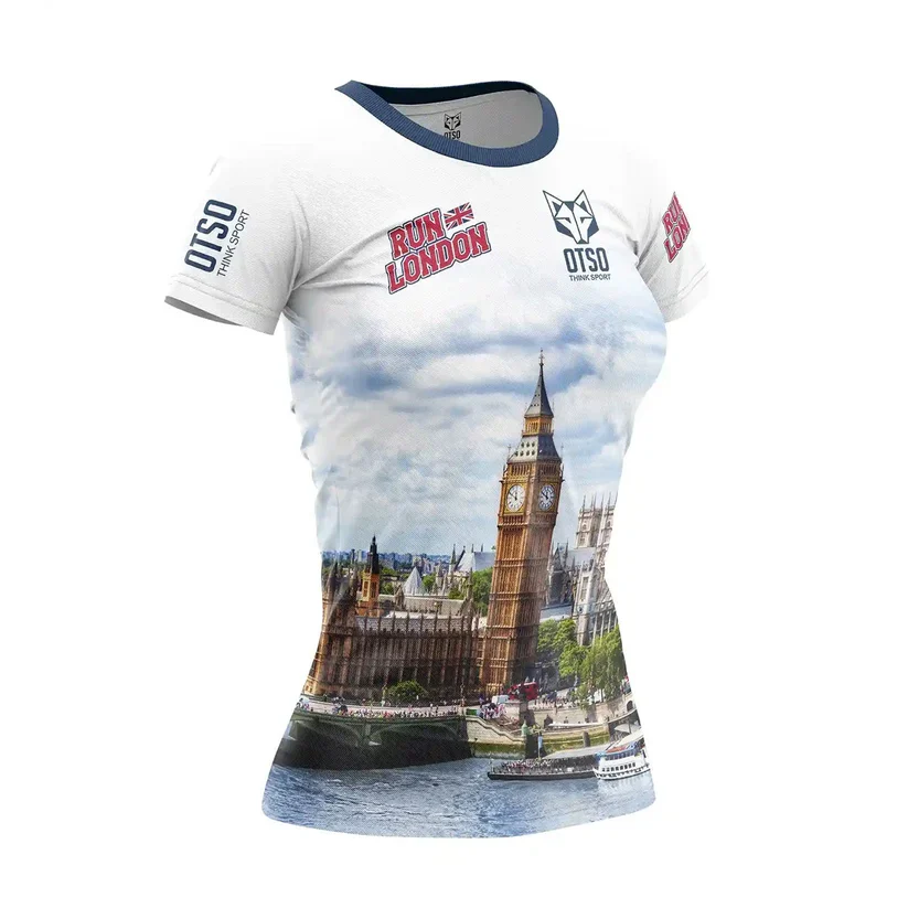 Áo Chạy Bộ OTSO Nữ Women's short sleeve t-shirt - Run London (Outlet)