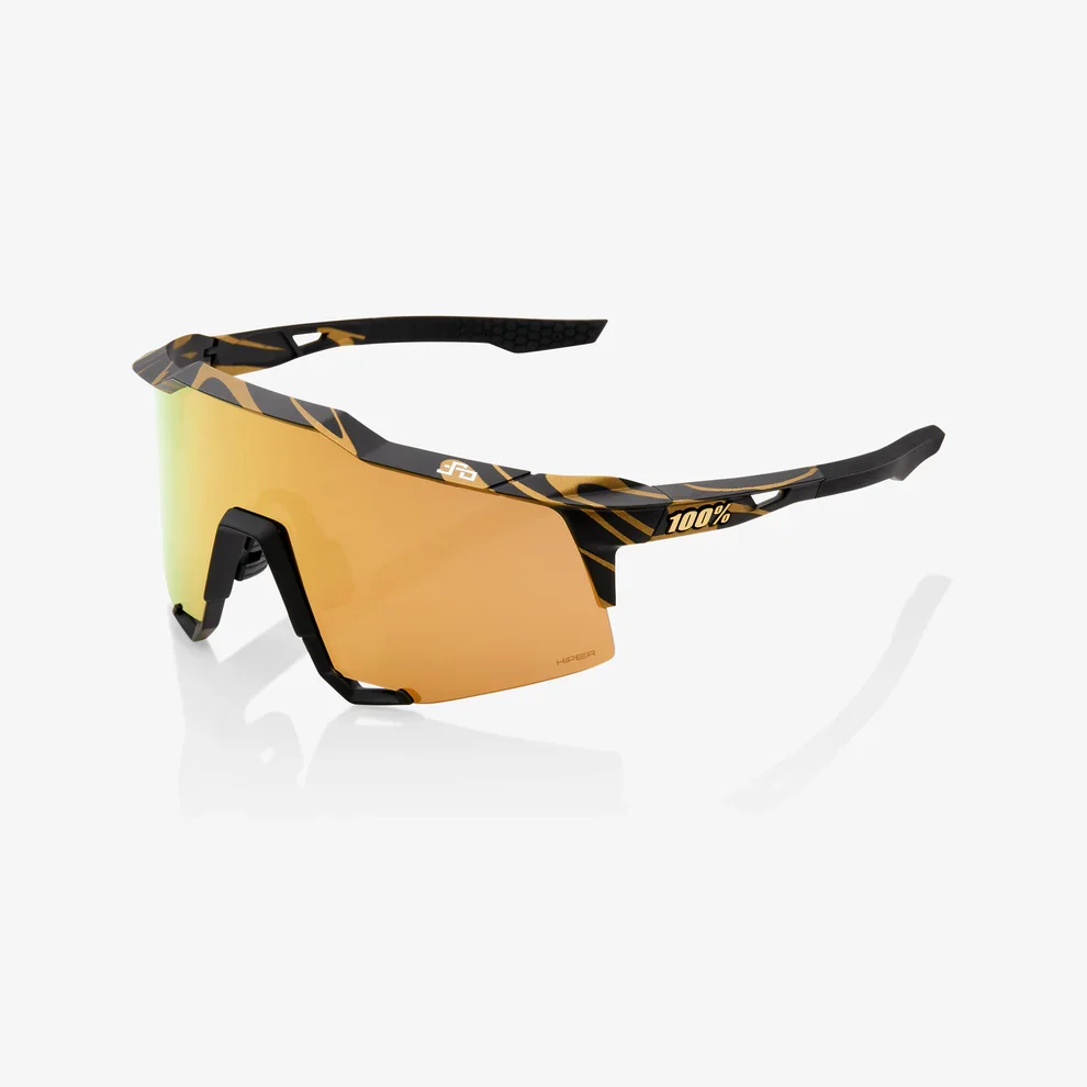 Kính Thể Thao Speedcraft | 100% Glass SpeedCraft Peter Sagan LE Metallic Gold Flake HiPER Gold Mirror Lens