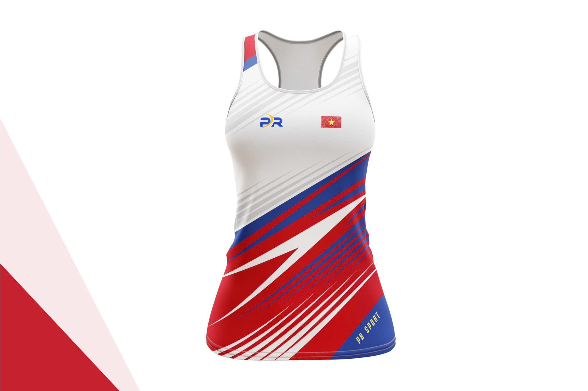Áo Chạy Bộ Nữ Singlet PR Sport Quỷ Tốc Độ