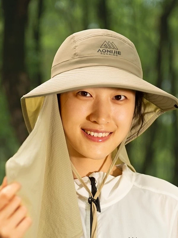 Mũ rộng vành che gáy chống nắng dã ngoại Aonijie E4627 - (50-68cm) - Khaki