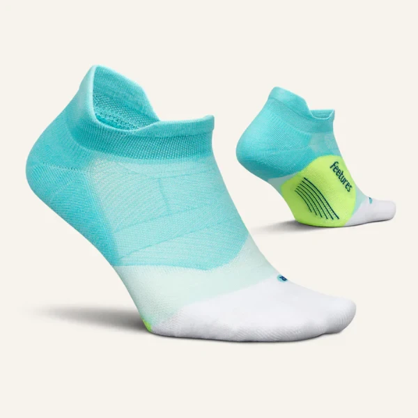 Tất chạy bộ Elite Light Cushion No Show Tab Aqua Surf