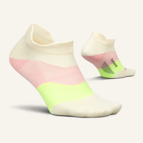 Tất chạy bộ Elite Ultra Light No Show Tab Sandy Melon