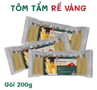 TÔM TẨM BỘT RẾ VÀNG 200GR