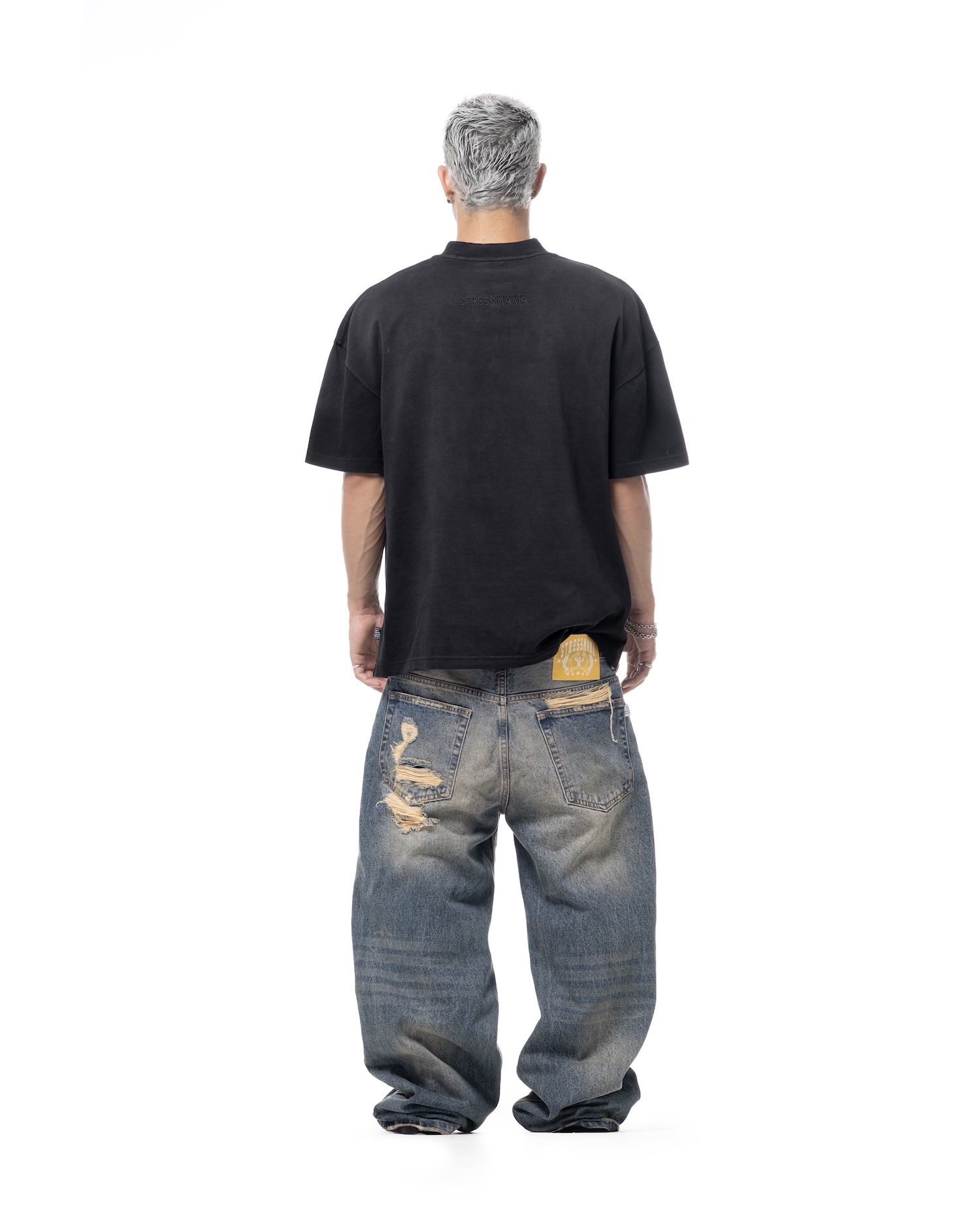 01 WASHED V2 T-SHIRT - BLACK