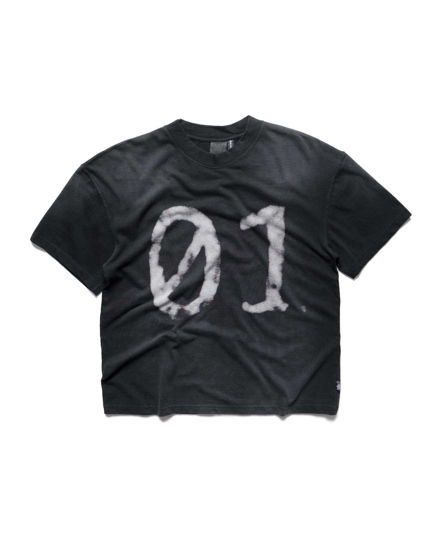 01 WASHED V2 T-SHIRT - BLACK - M