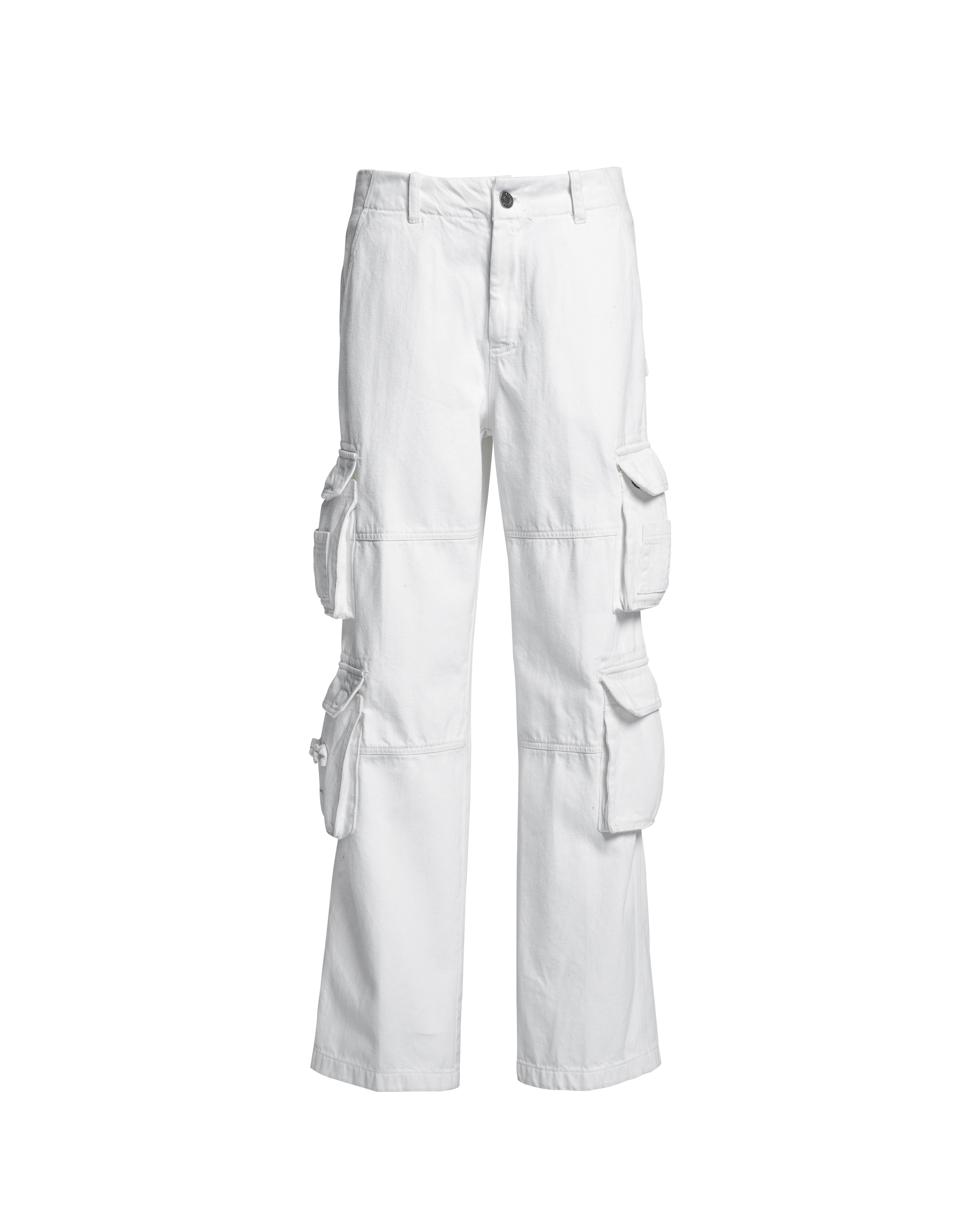 STRESSMAMA CARGO PANTS V2 - WHITE