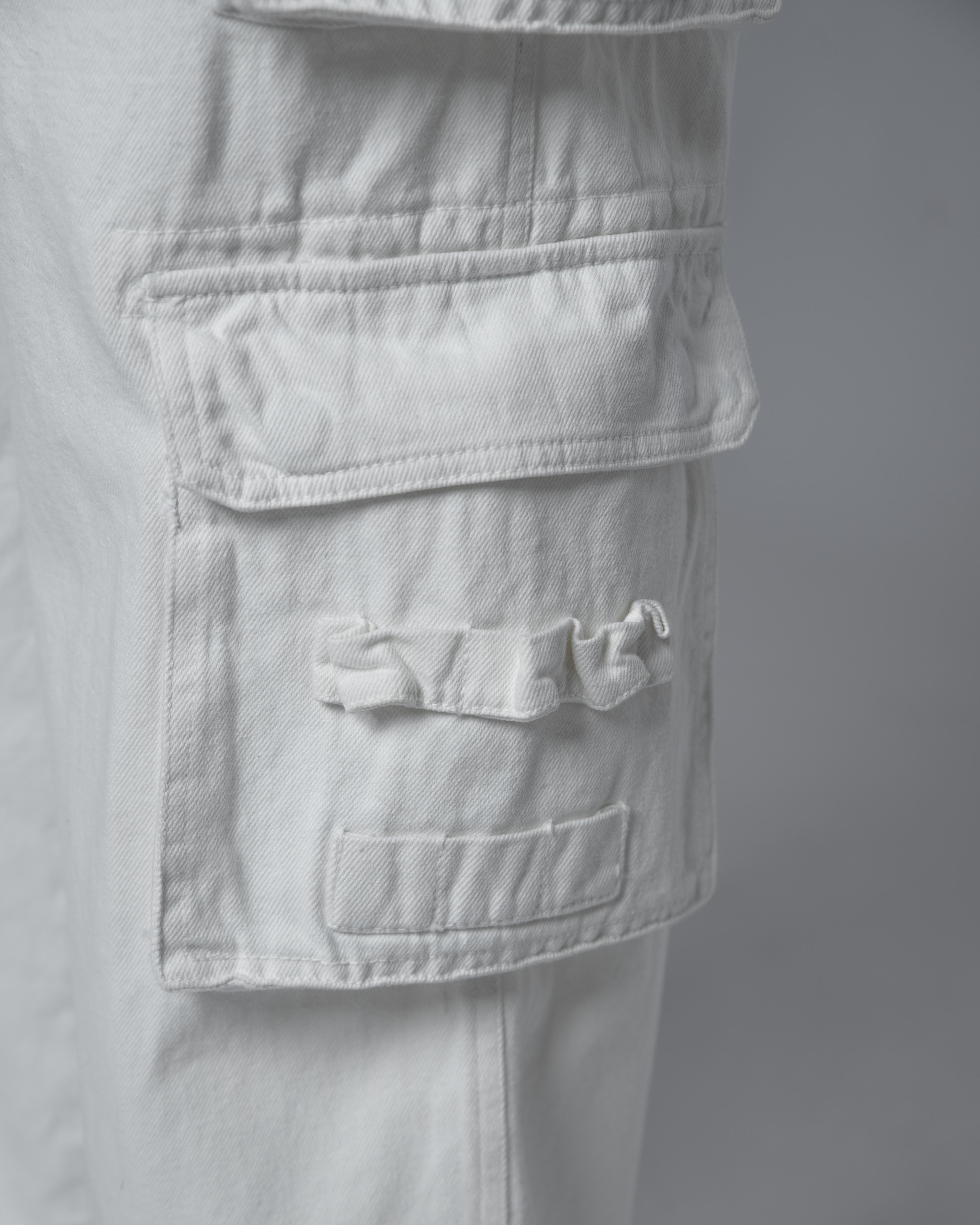 STRESSMAMA CARGO PANTS V2 - WHITE