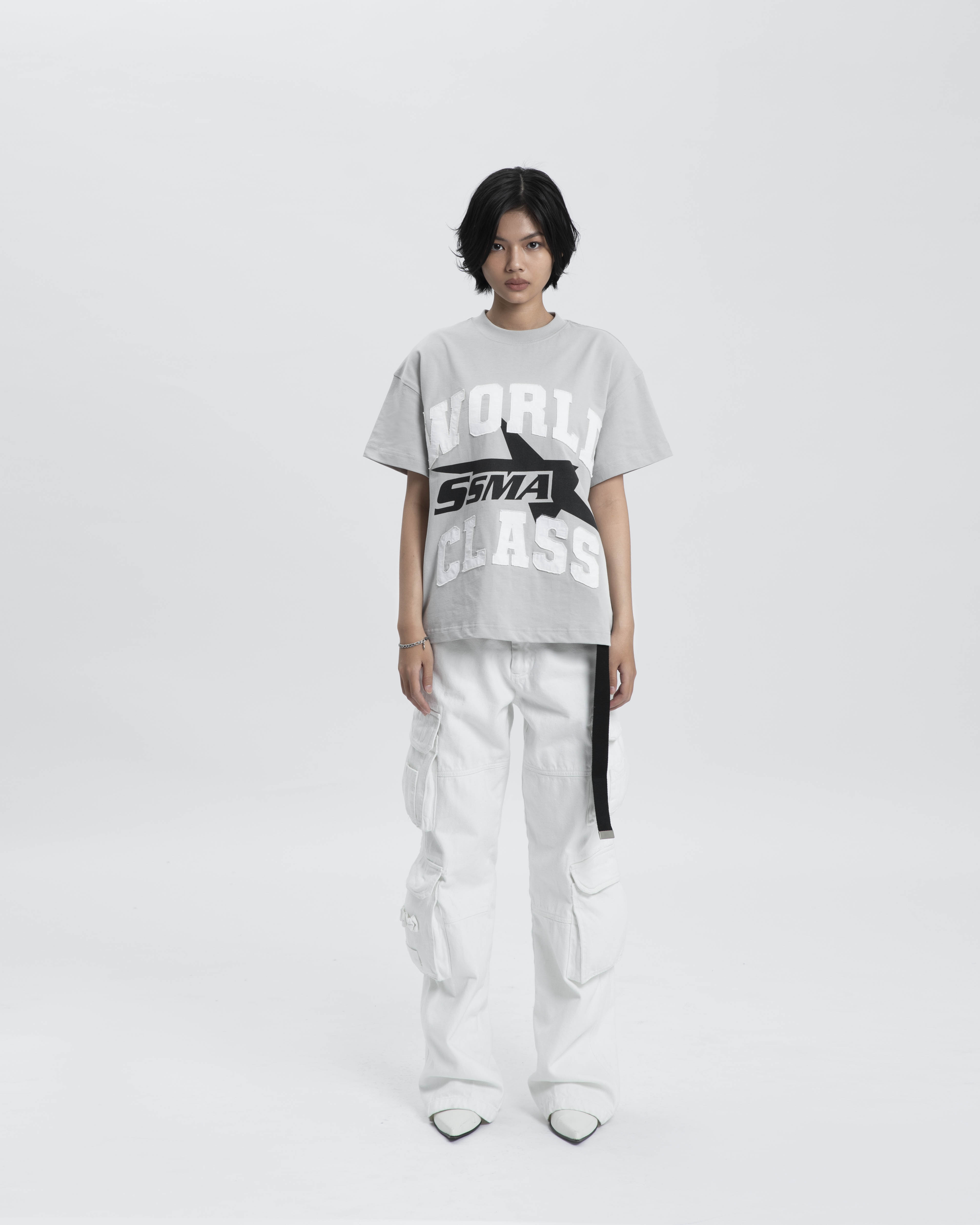 STRESSMAMA CARGO PANTS V2 - WHITE