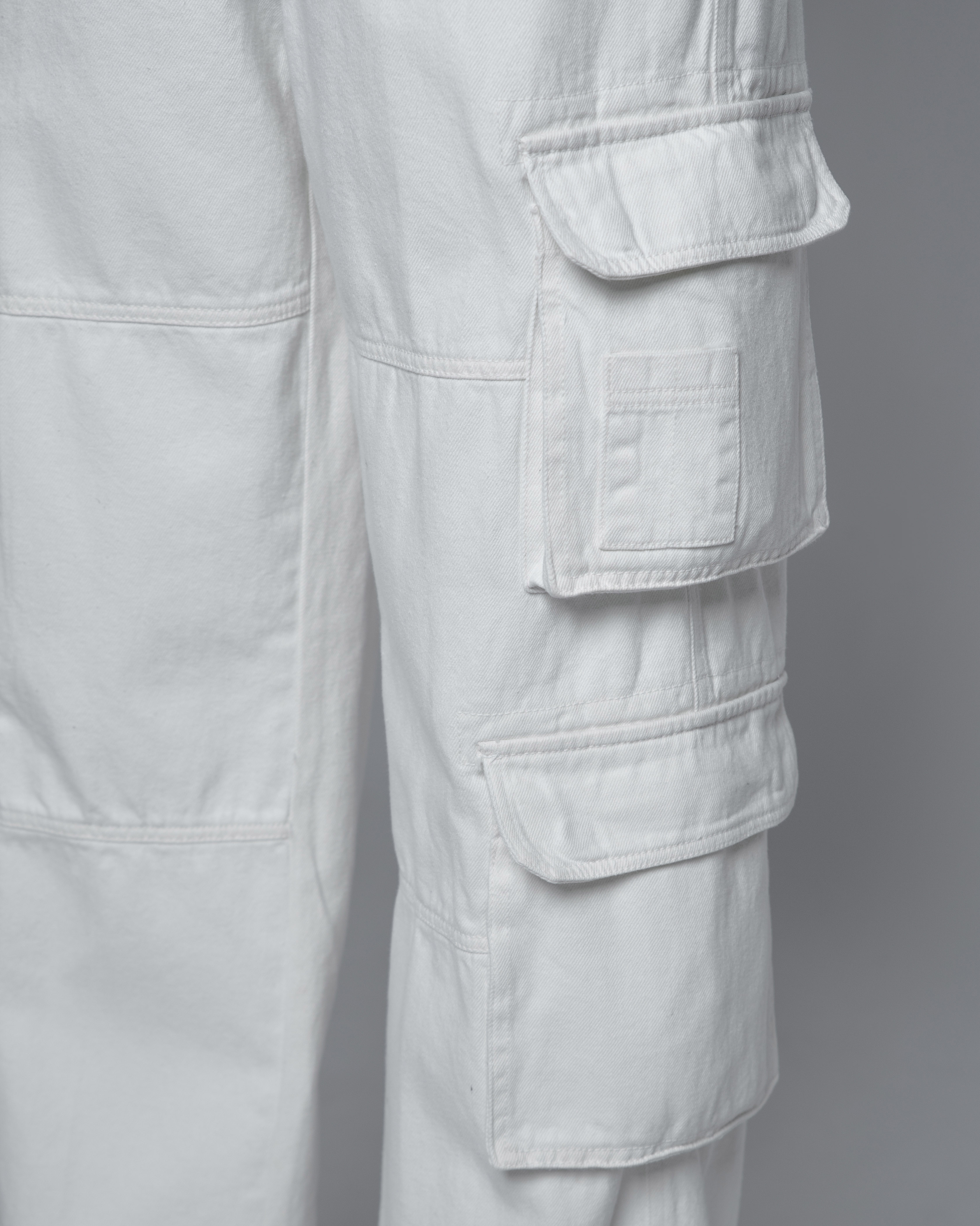 STRESSMAMA CARGO PANTS V2 - WHITE