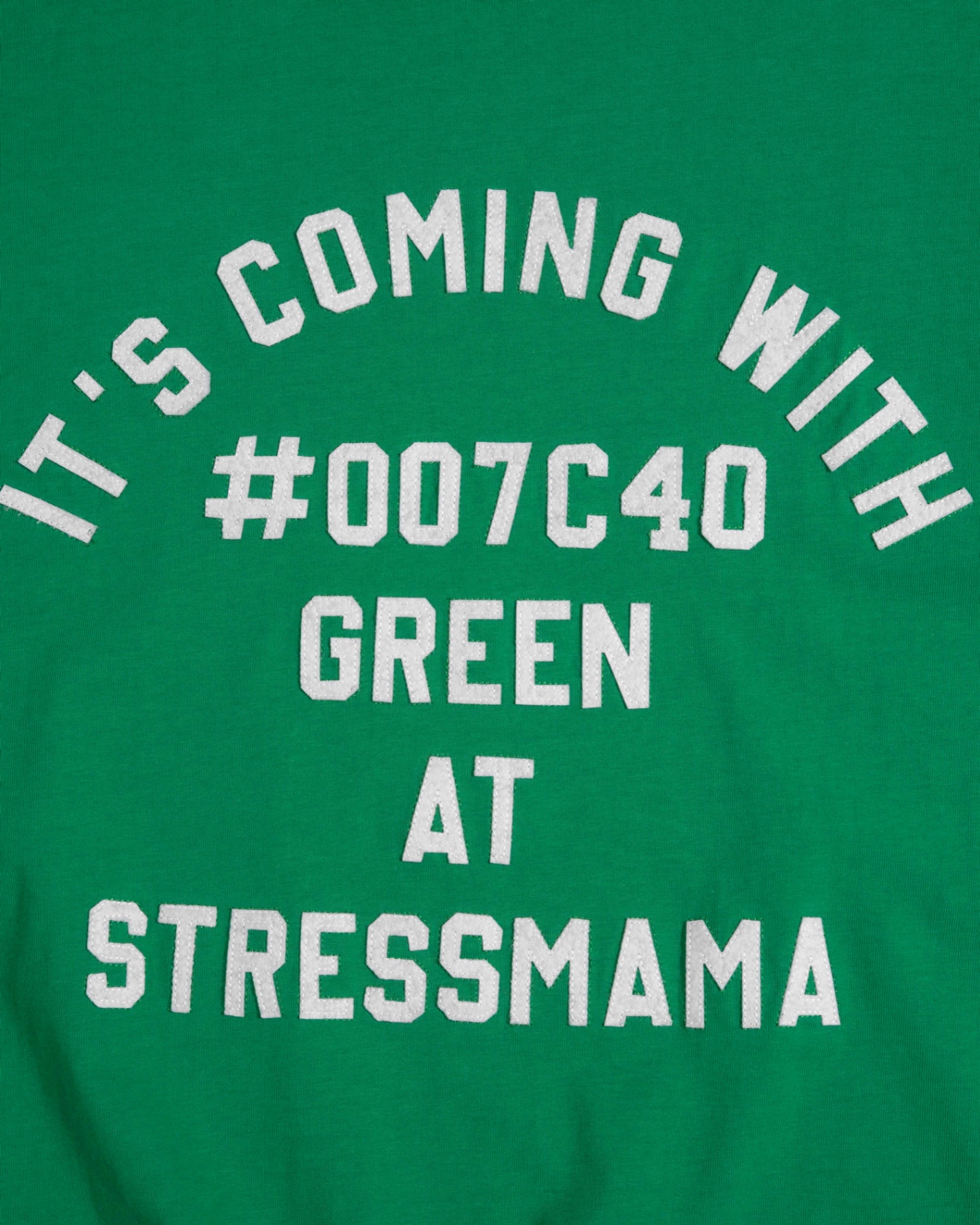 SSMA #007C40 BIG-BOXY T-SHIRT - GREEN