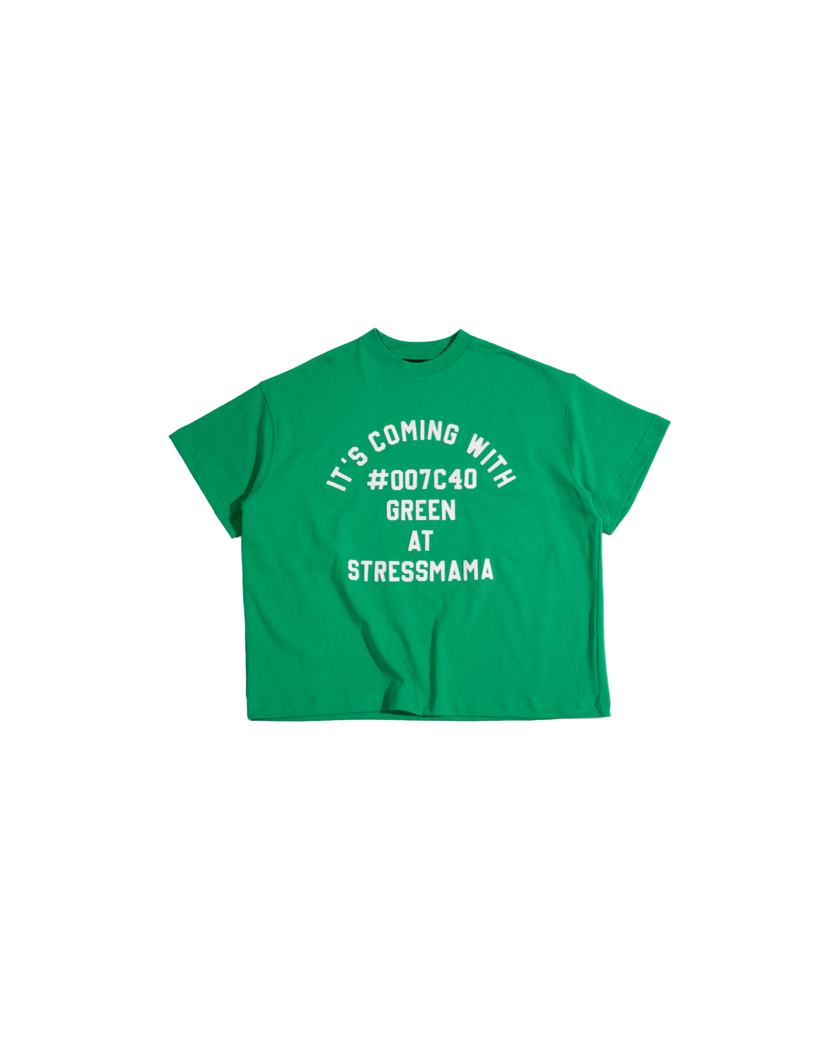 SSMA #007C40 BIG-BOXY T-SHIRT - GREEN