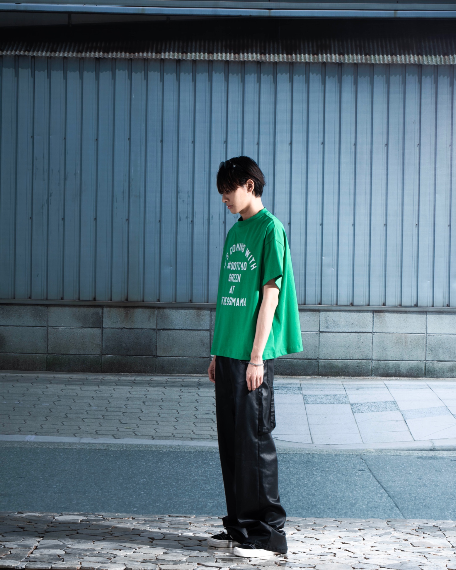 SSMA #007C40 BIG-BOXY T-SHIRT - GREEN