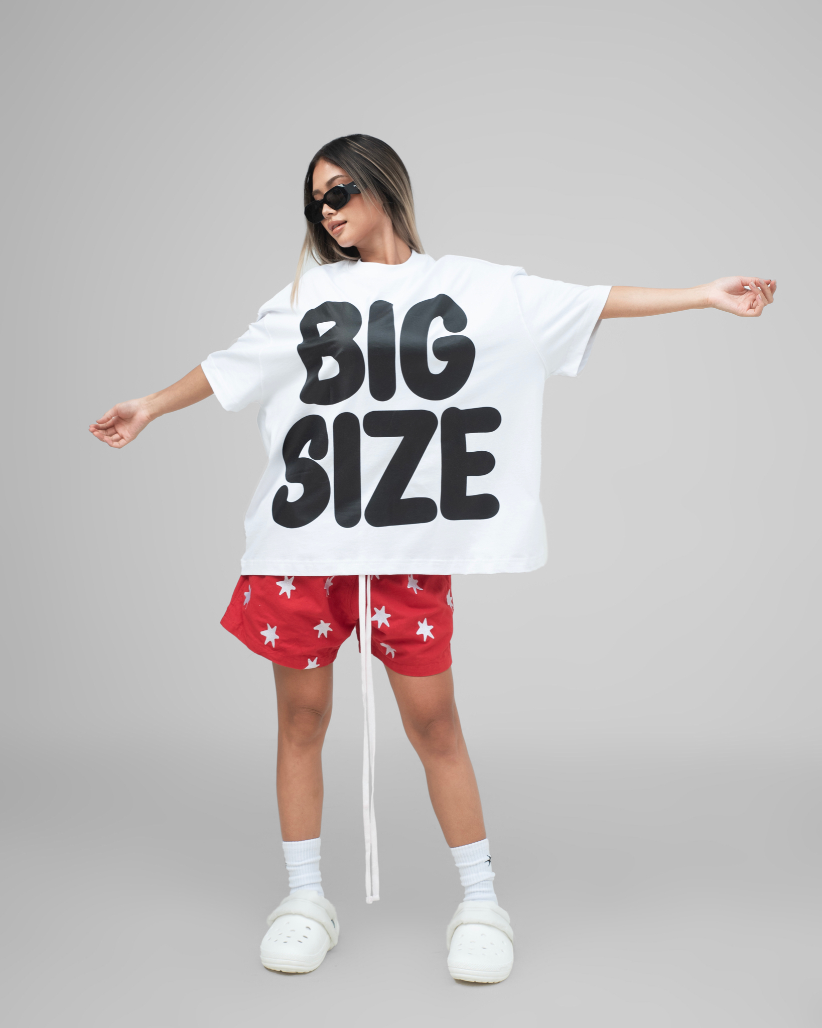 SSMA BIG SIZE T-SHIRT - WHITE