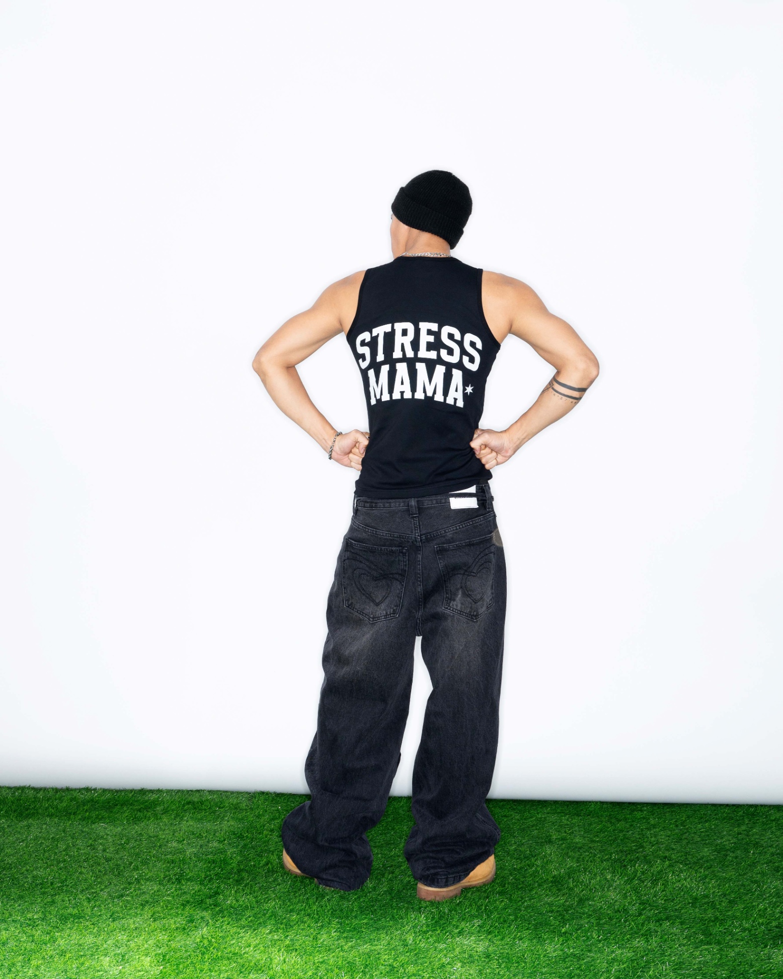 STRESSMAMA RECREATION TANKTOP - MEN - BLACK