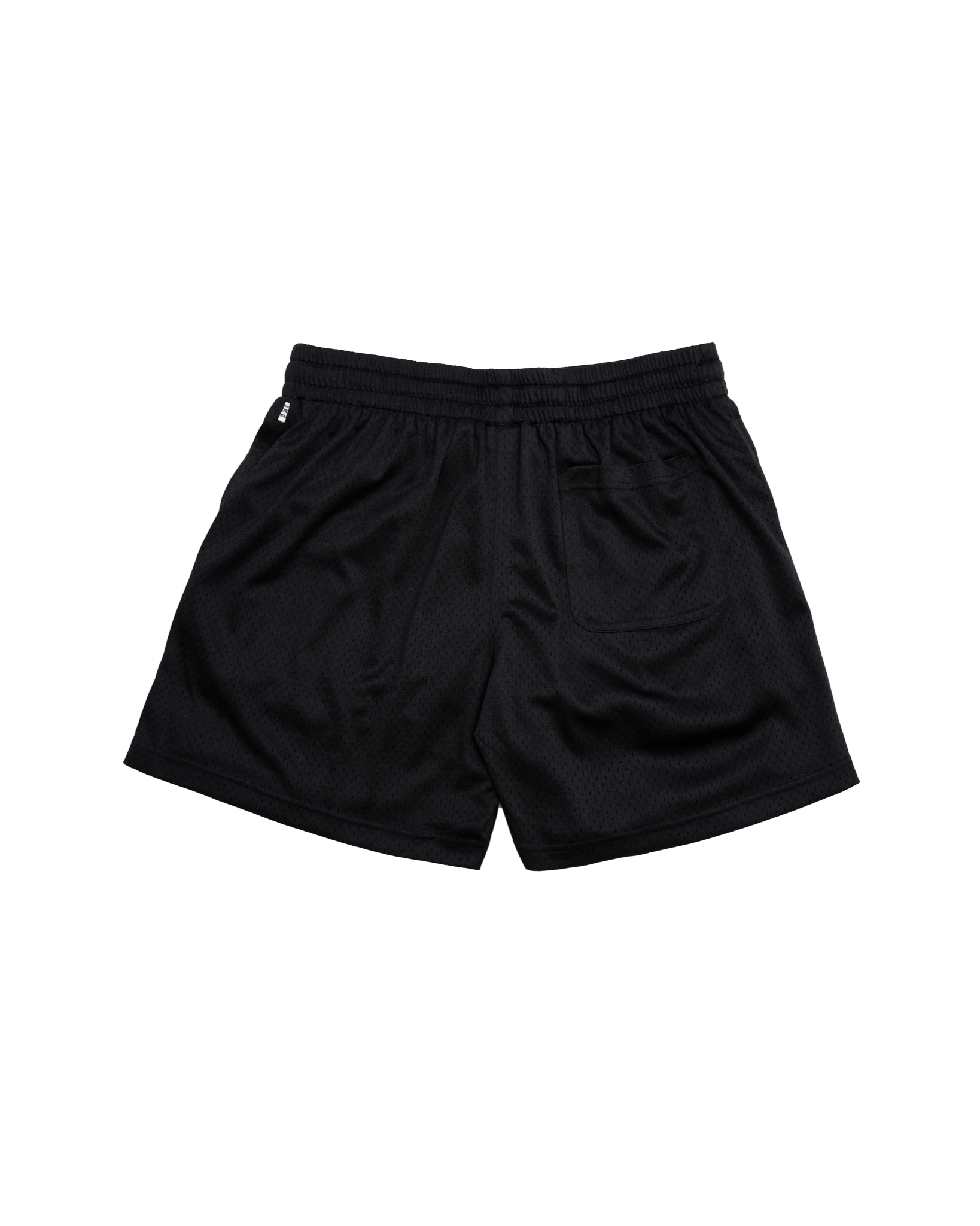 STRESSMAMA ATHLEISURE MESH SHORTS - BLACK