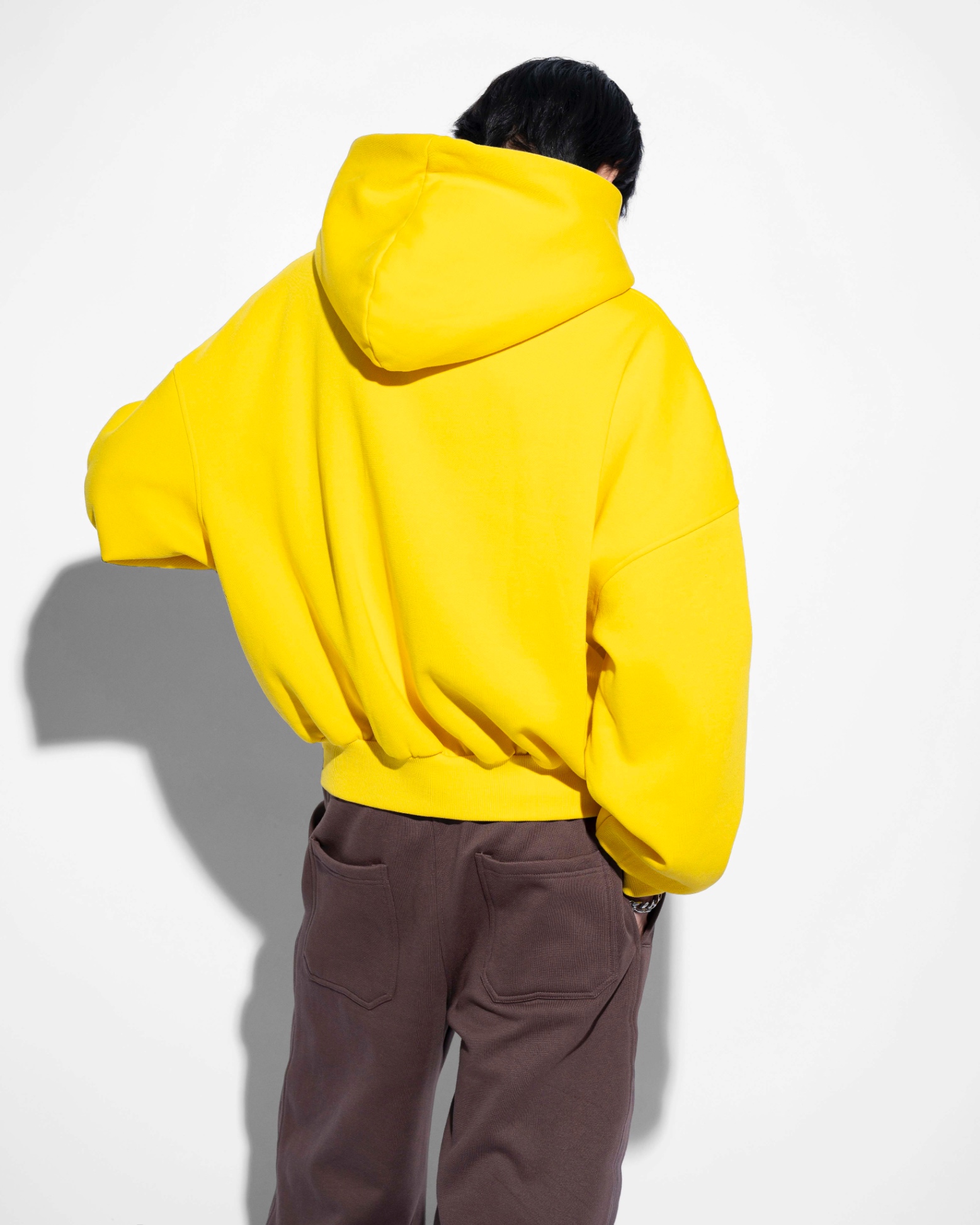 SSMA EMBROIDERY HOODIE - YELLOW