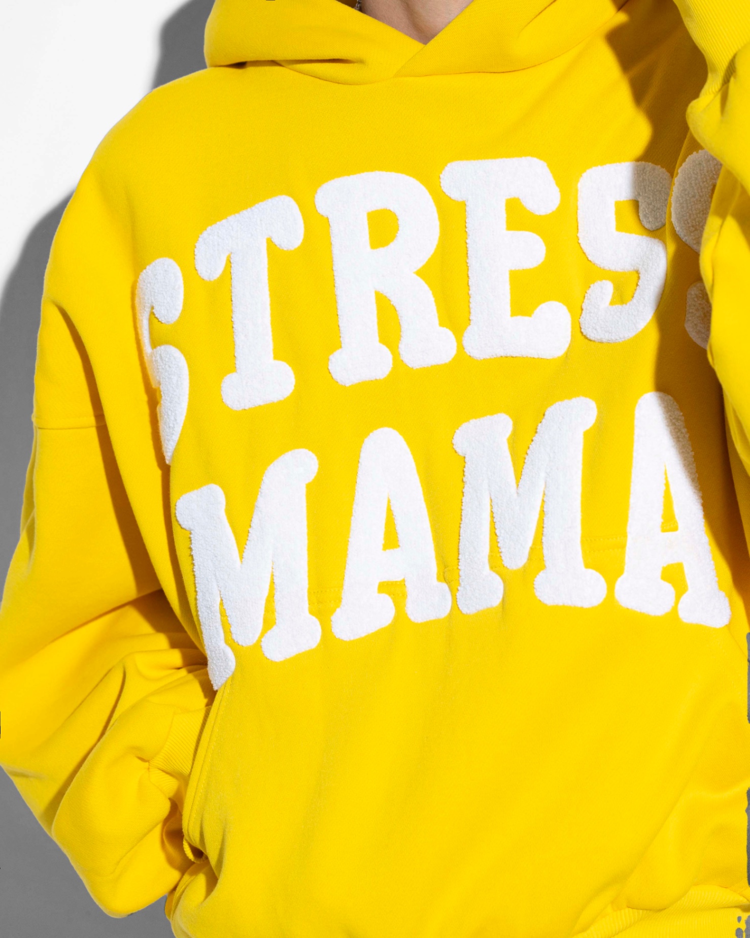 SSMA EMBROIDERY HOODIE - YELLOW