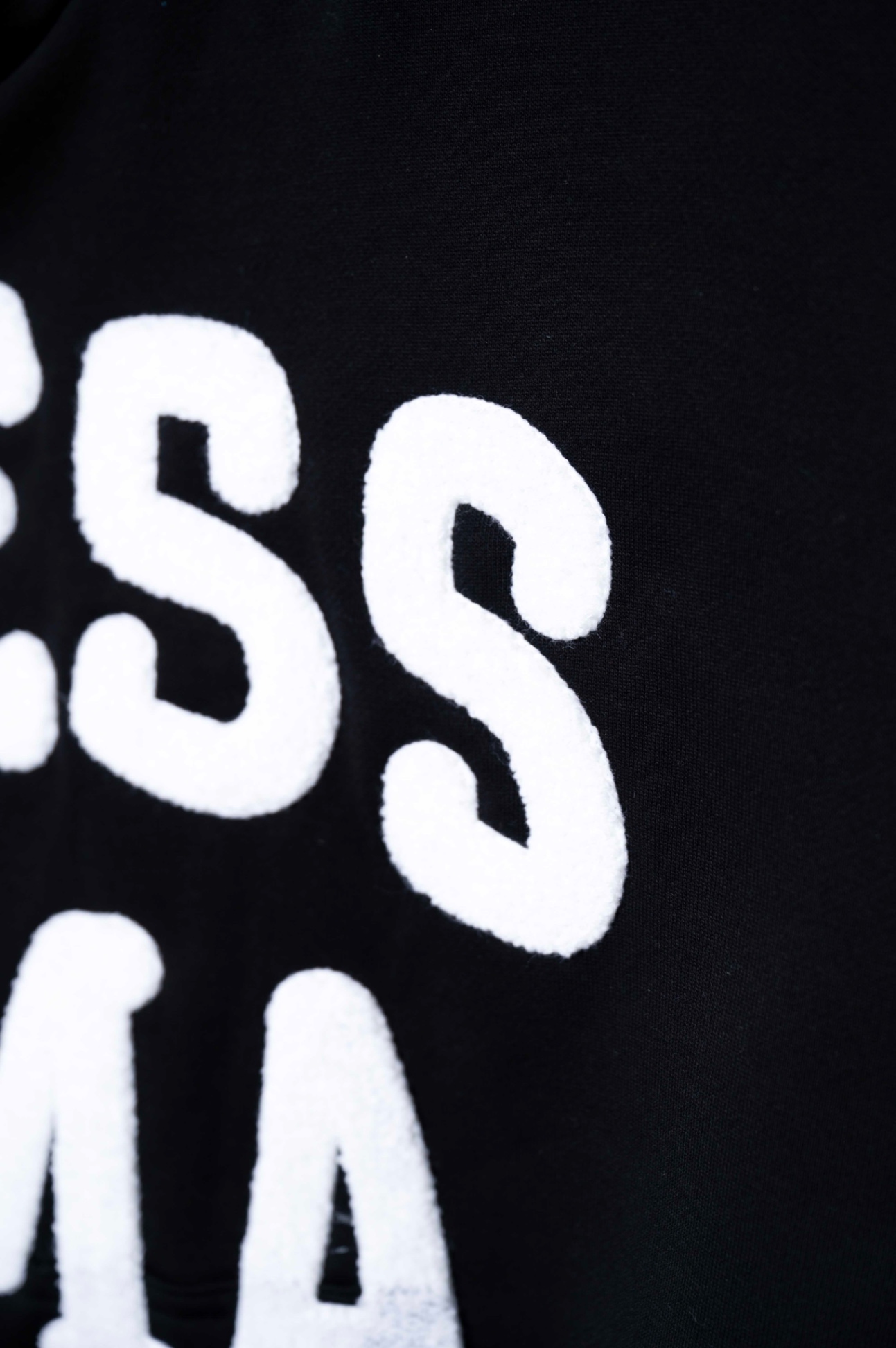 SSMA EMBROIDERY HOODIE - BLACK