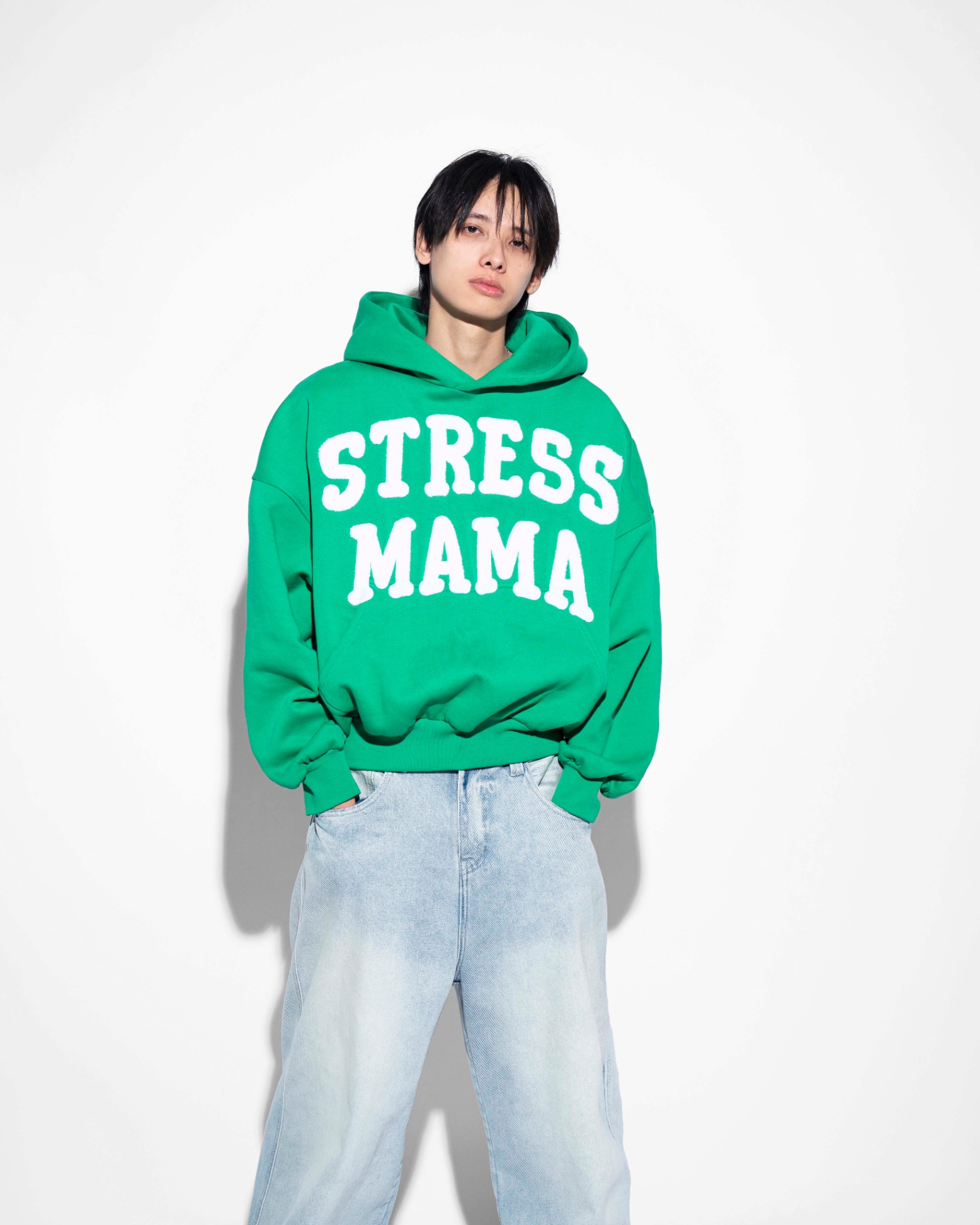 SSMA EMBROIDERY HOODIE - GREEN