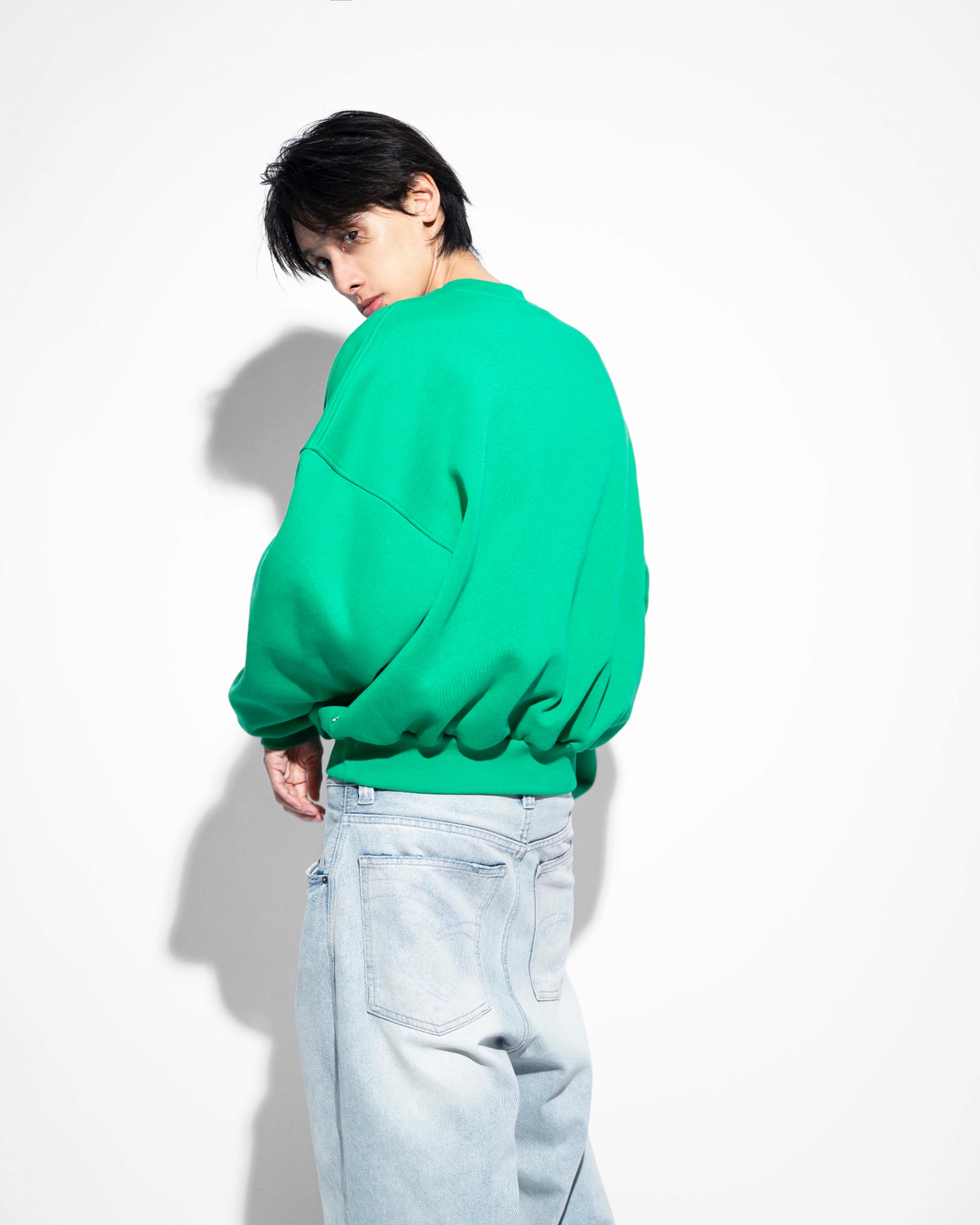 SSMA EMBROIDERY SWEATER - GREEN