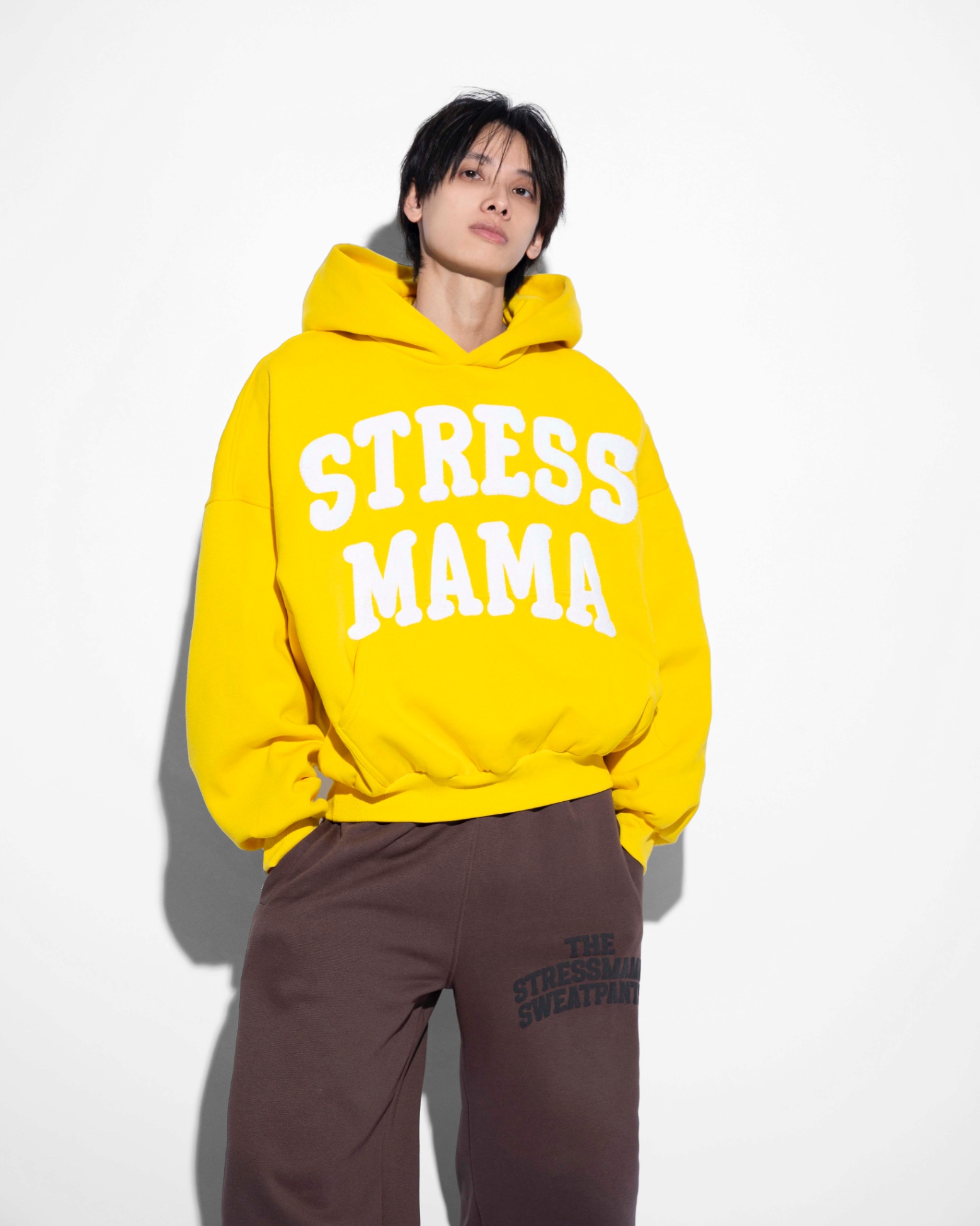 SSMA EMBROIDERY HOODIE - YELLOW