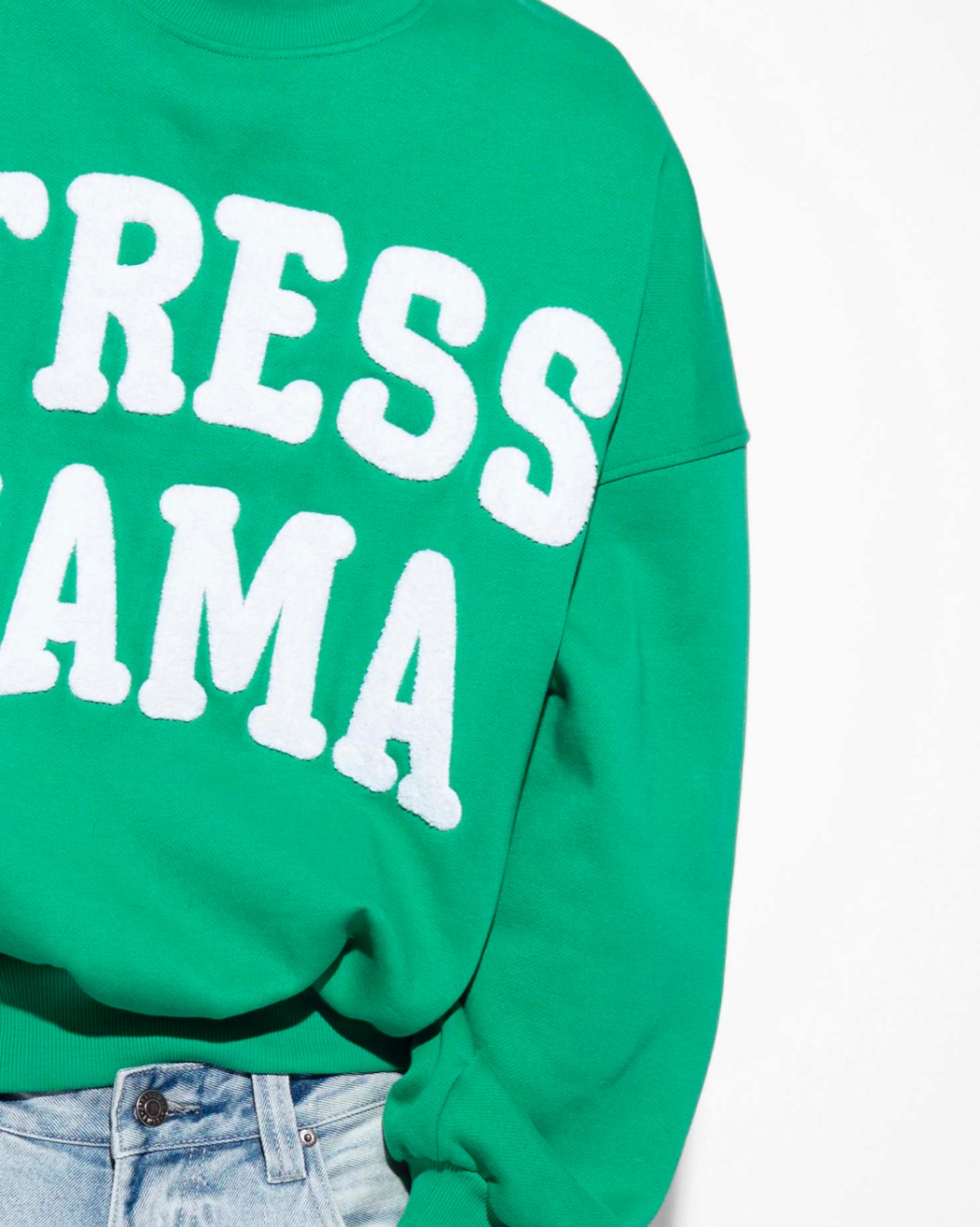 SSMA EMBROIDERY SWEATER - GREEN