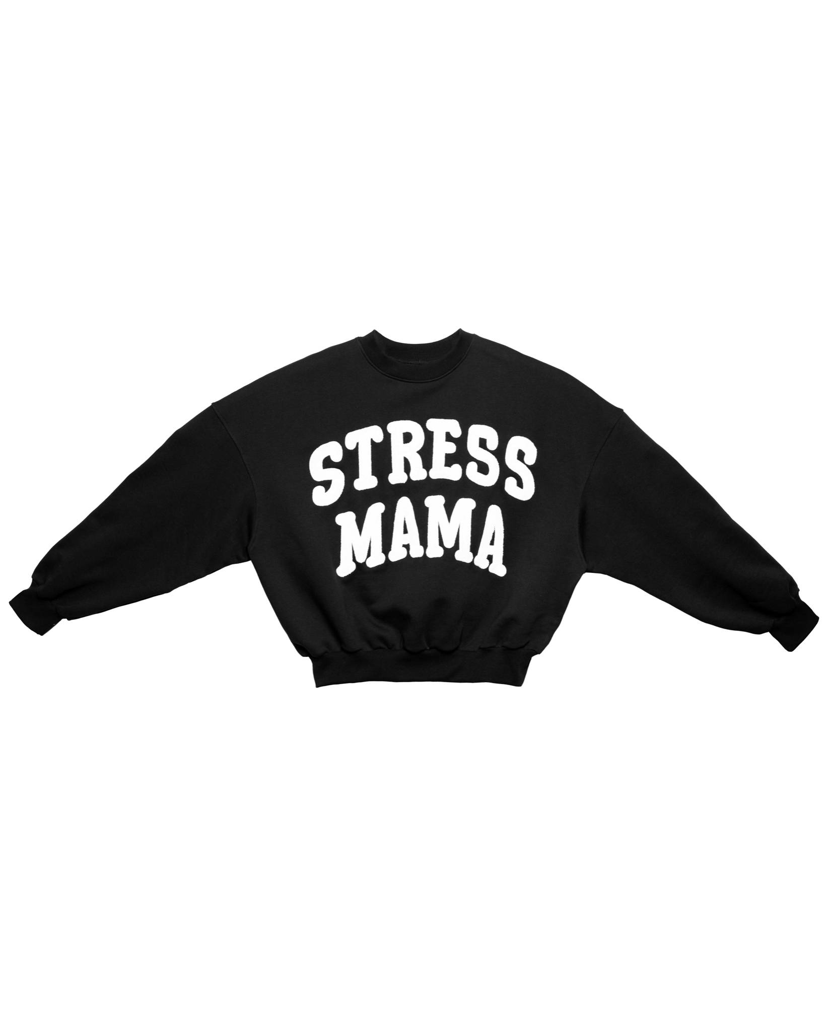 SSMA EMBROIDERY SWEATER - BLACK