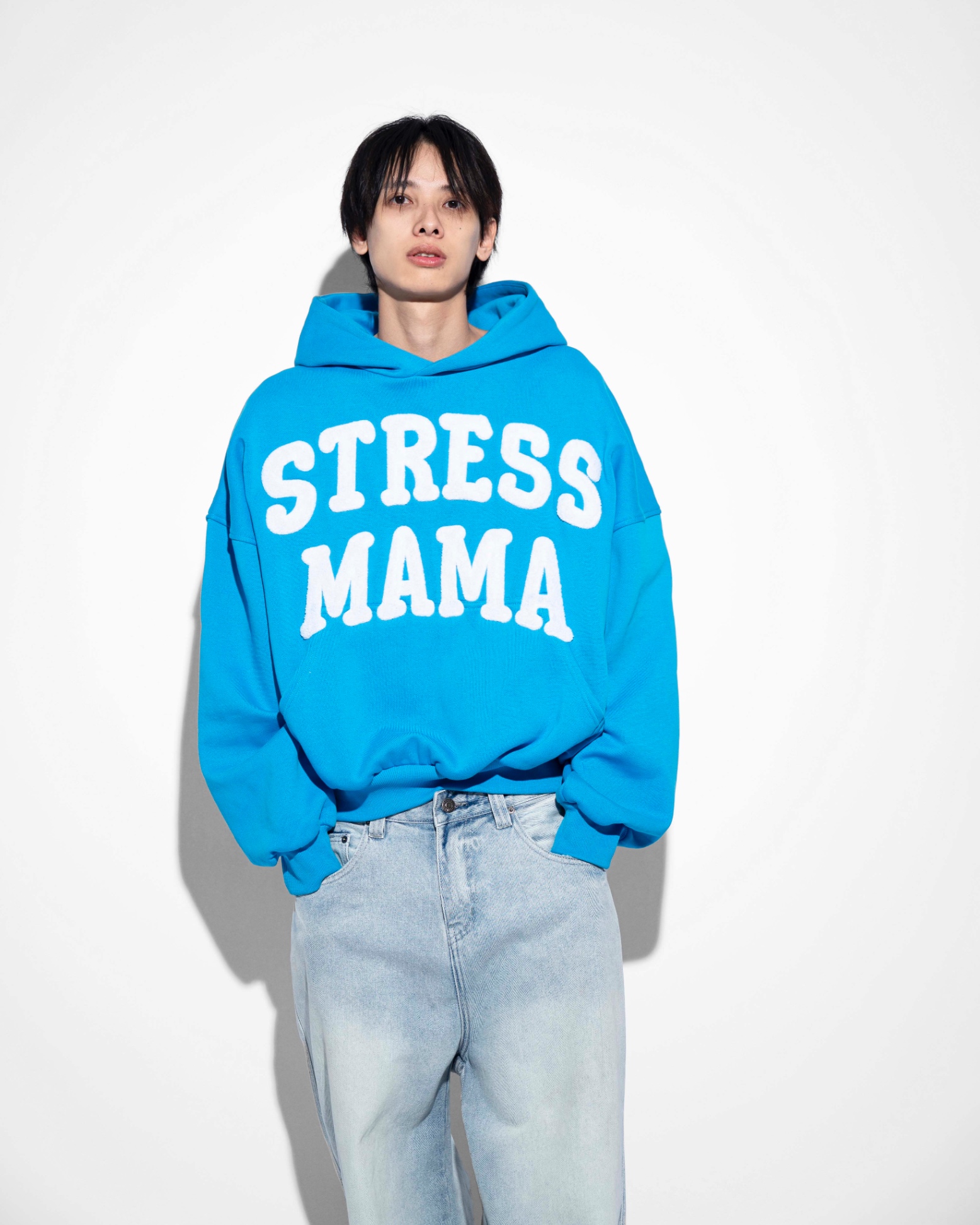 SSMA EMBROIDERY HOODIE - BLUE