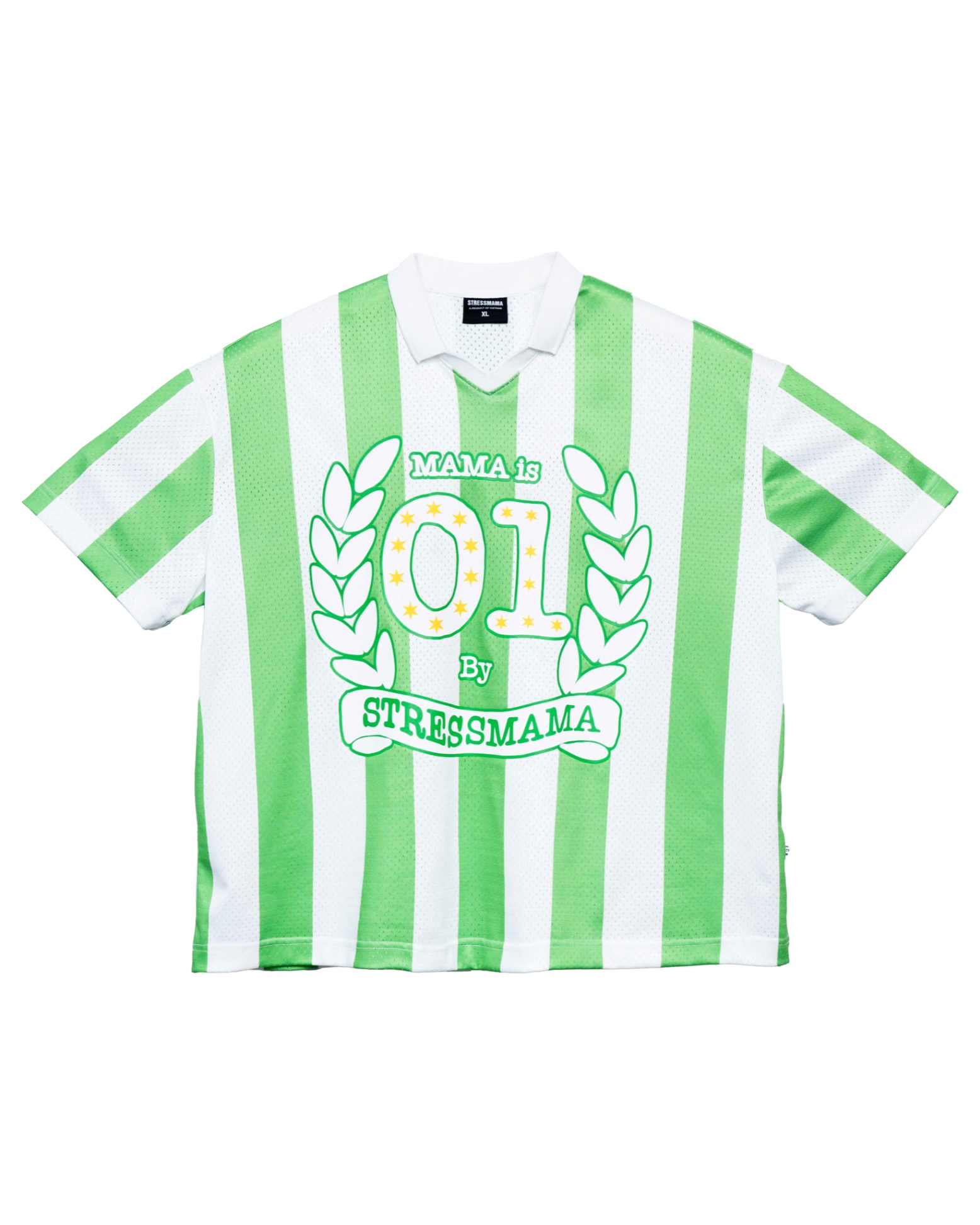 SSMA 01 MESH T-SHIRT - BRIGHT GREEN