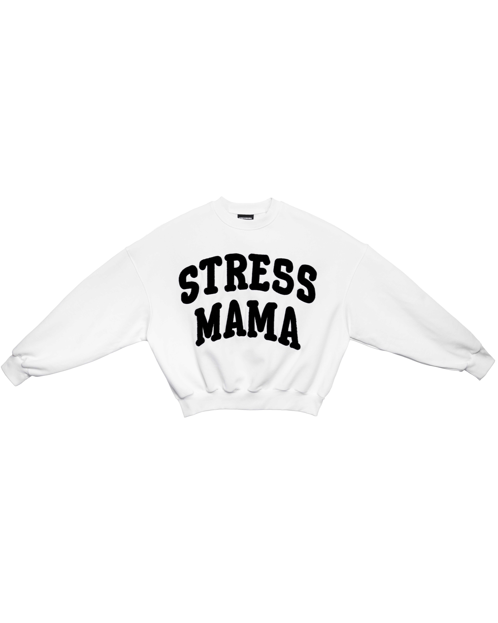 SSMA EMBROIDERY SWEATER - WHITE