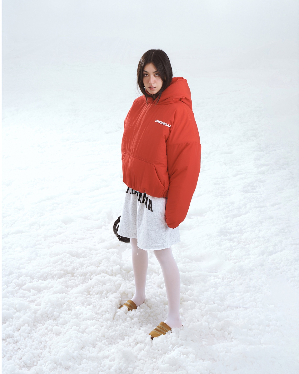 SSMA PUFFER HOODIE - RED