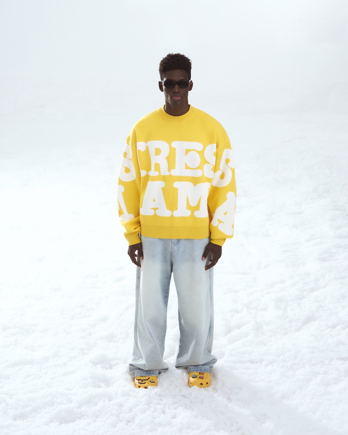 SSMA KNIT SWEATER - YELLOW