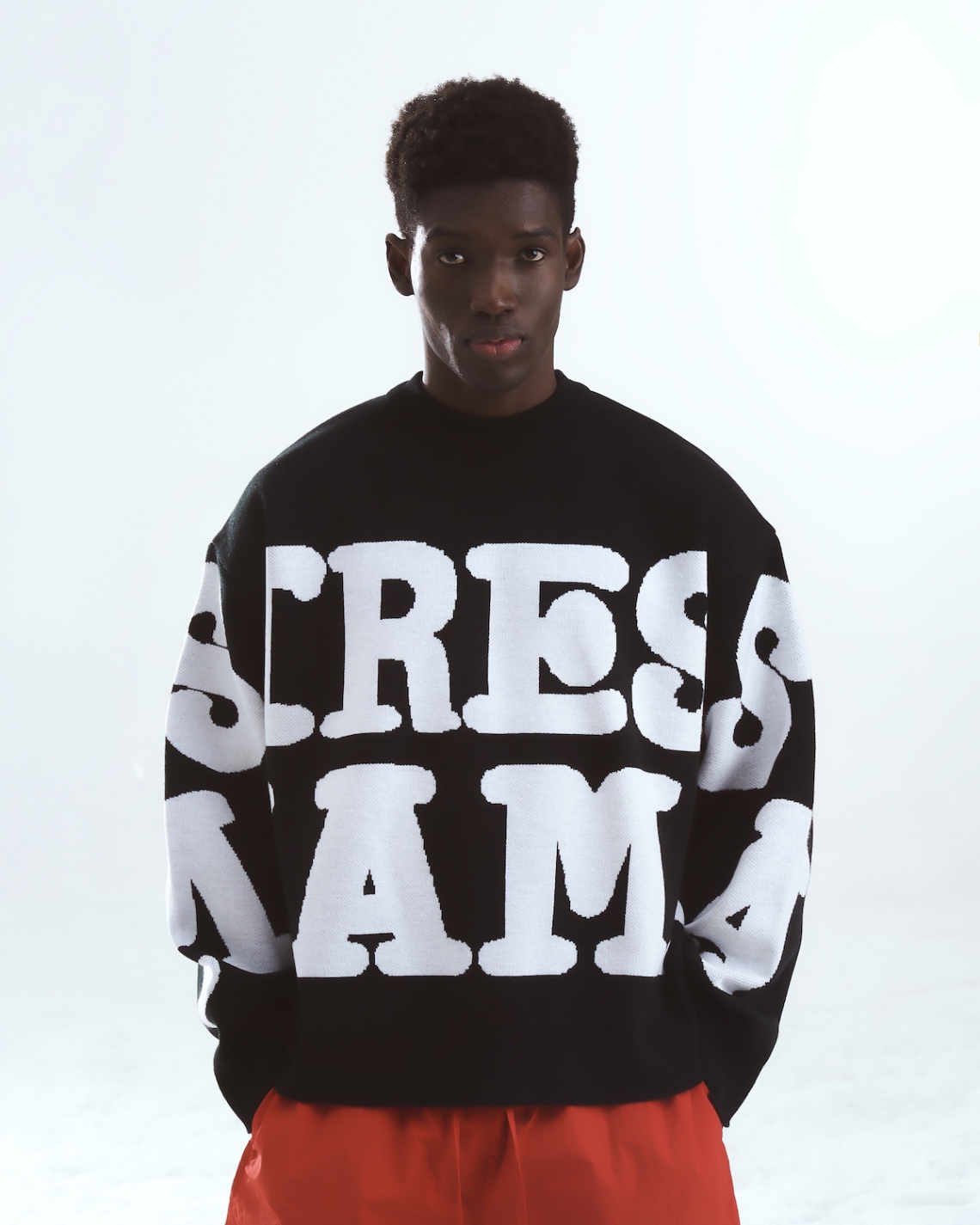 SSMA KNIT SWEATER - BLACK