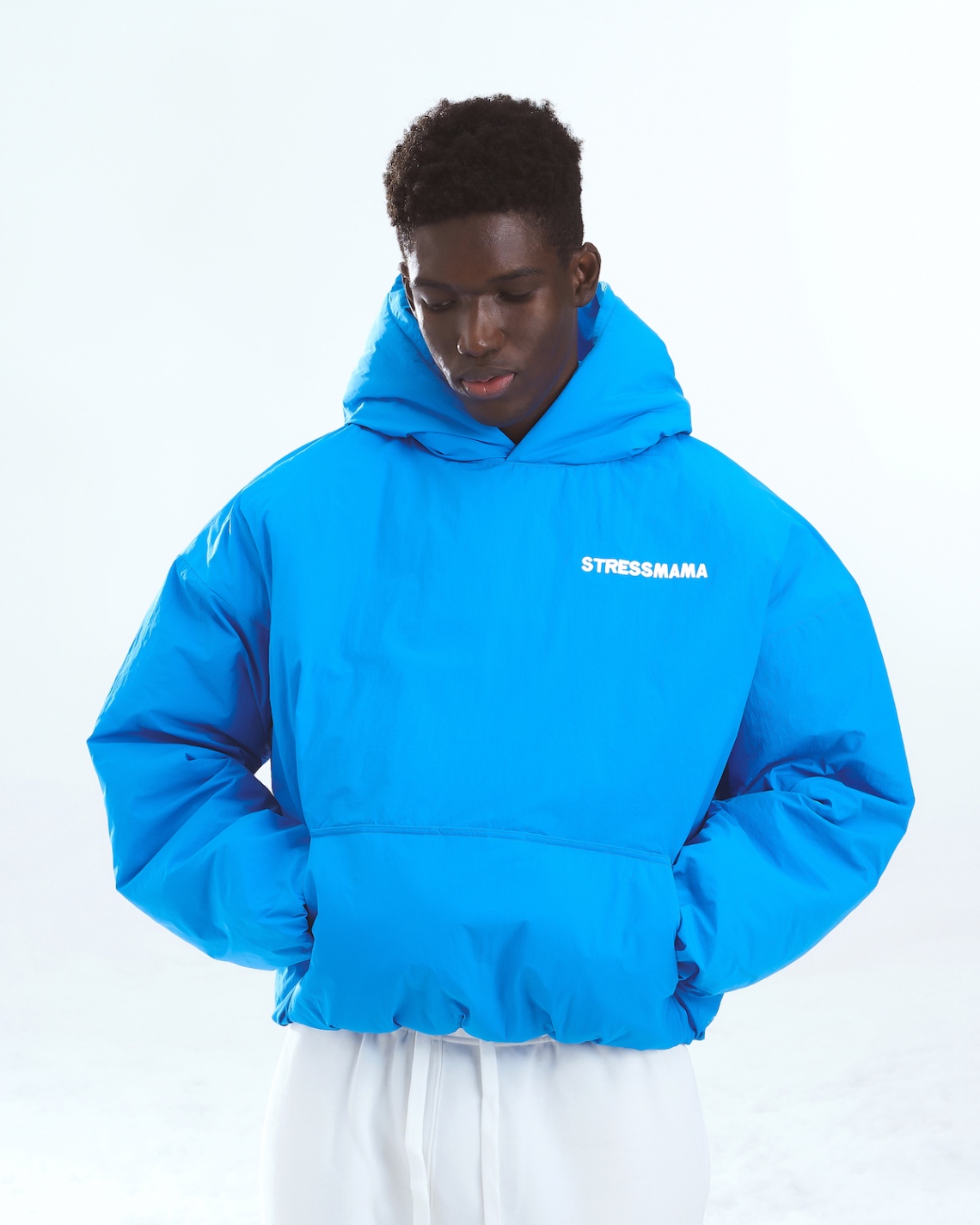 SSMA PUFFER HOODIE - BLUE