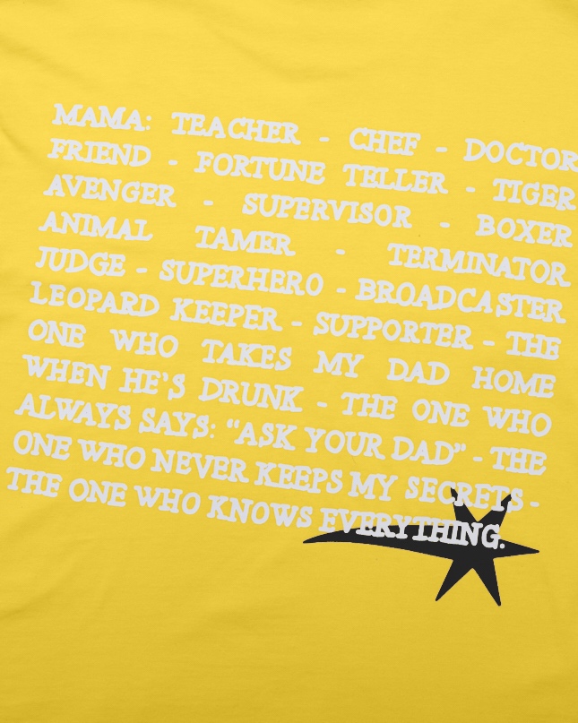 SSMA MAMA IS 01 T-SHIRT - YELLOW