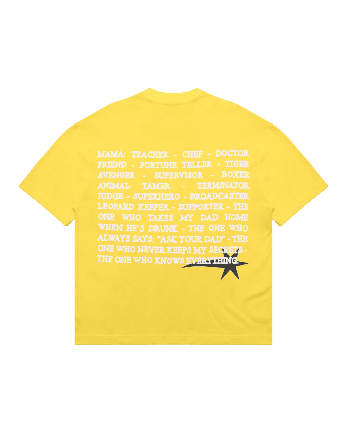 SSMA MAMA IS 01 T-SHIRT - YELLOW