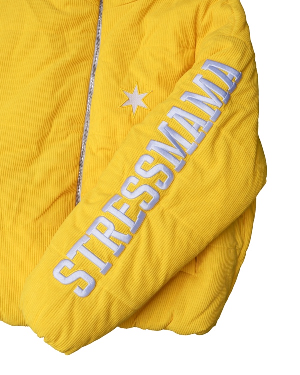 SSMA CORDUROY PUFFER JACKET - YELLOW