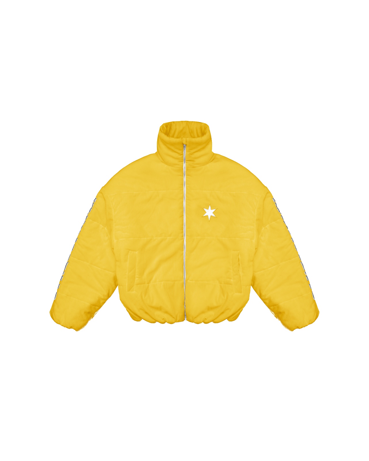 SSMA CORDUROY PUFFER JACKET - YELLOW