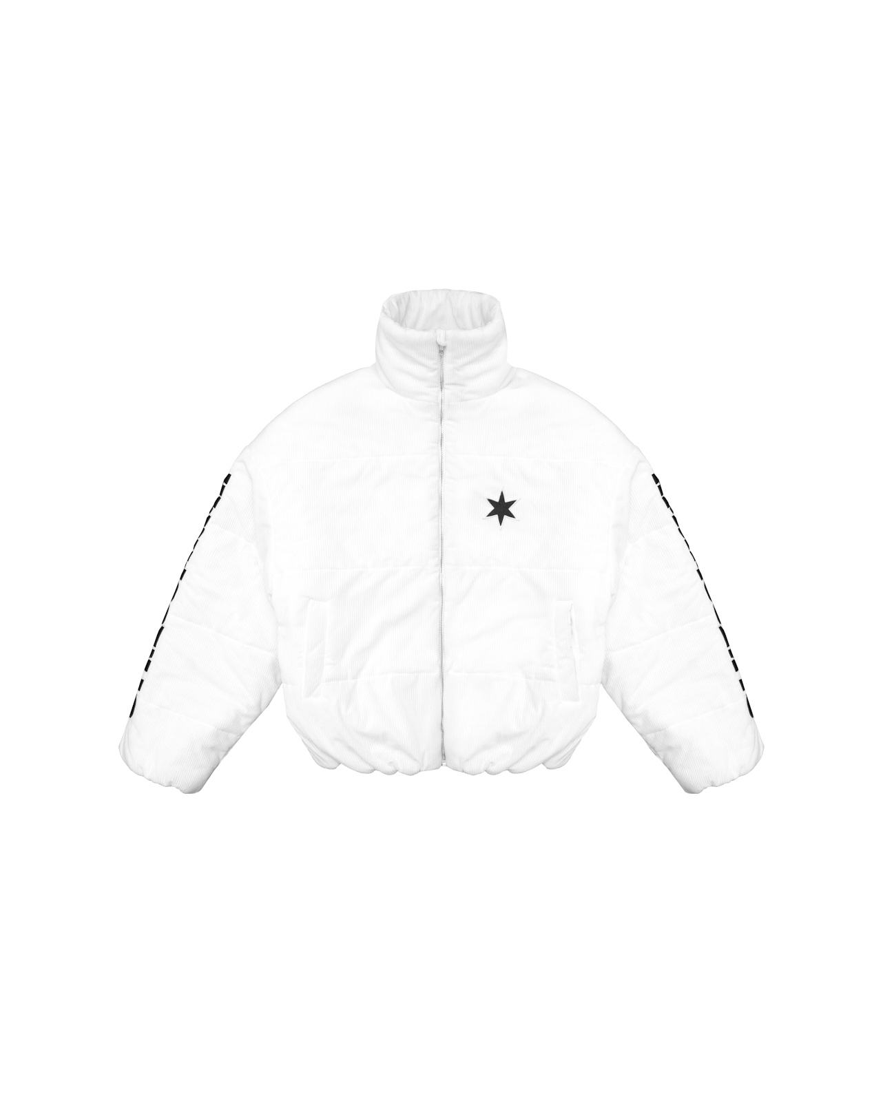 SSMA CORDUROY PUFFER JACKET - WHITE