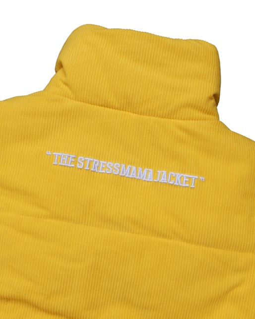 SSMA CORDUROY PUFFER JACKET - YELLOW