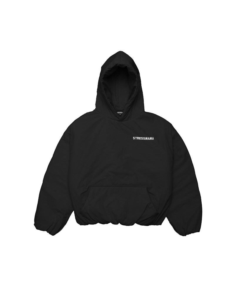 SSMA PUFFER HOODIE - BLACK